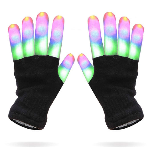 Luwint Kids LED Gloves Finger Light up Gloves - Flashing Autistic Cool Toys for Boys Girls, Children 3-7 Years