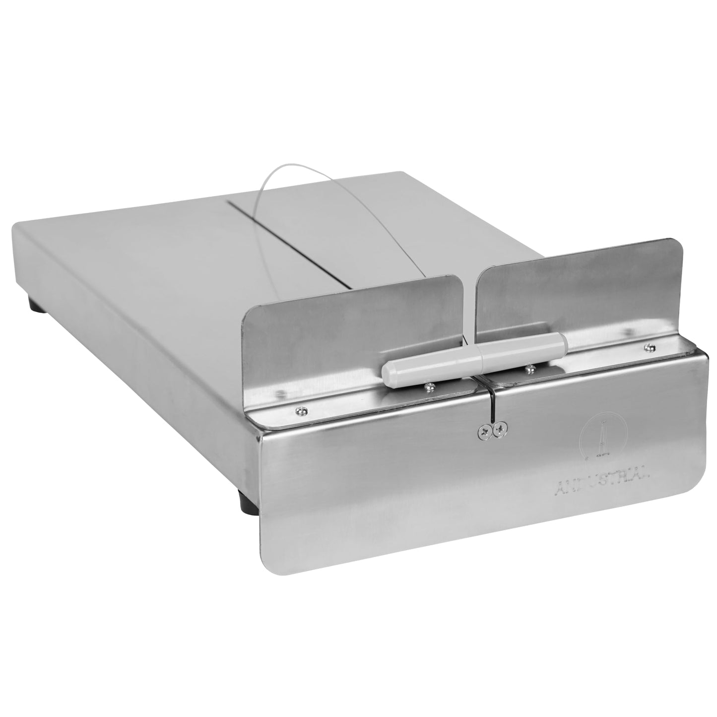 ANDUSTRIAL - Premium Cheese Slicing Wires and Stainless Steel Cutting Board - 6 Wires 34" + 2 Pairs of Handles + 1 Cheese Cutting Board (Cheese Slicing Board (L), 19.5" X 12")