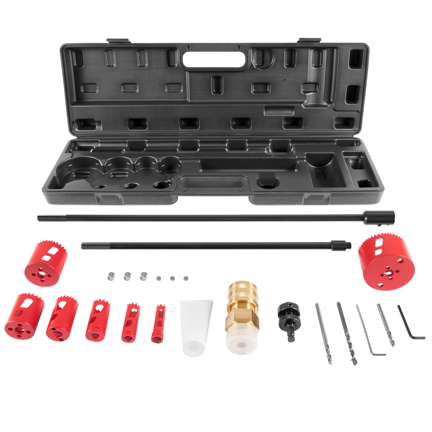 08350 DM3MECH Mechanical Hot Tapping Machine Kit for NPT with Hole Saws and Arbor, Fits 3/4-4-inch Valves, 300 psi Pressure Rated