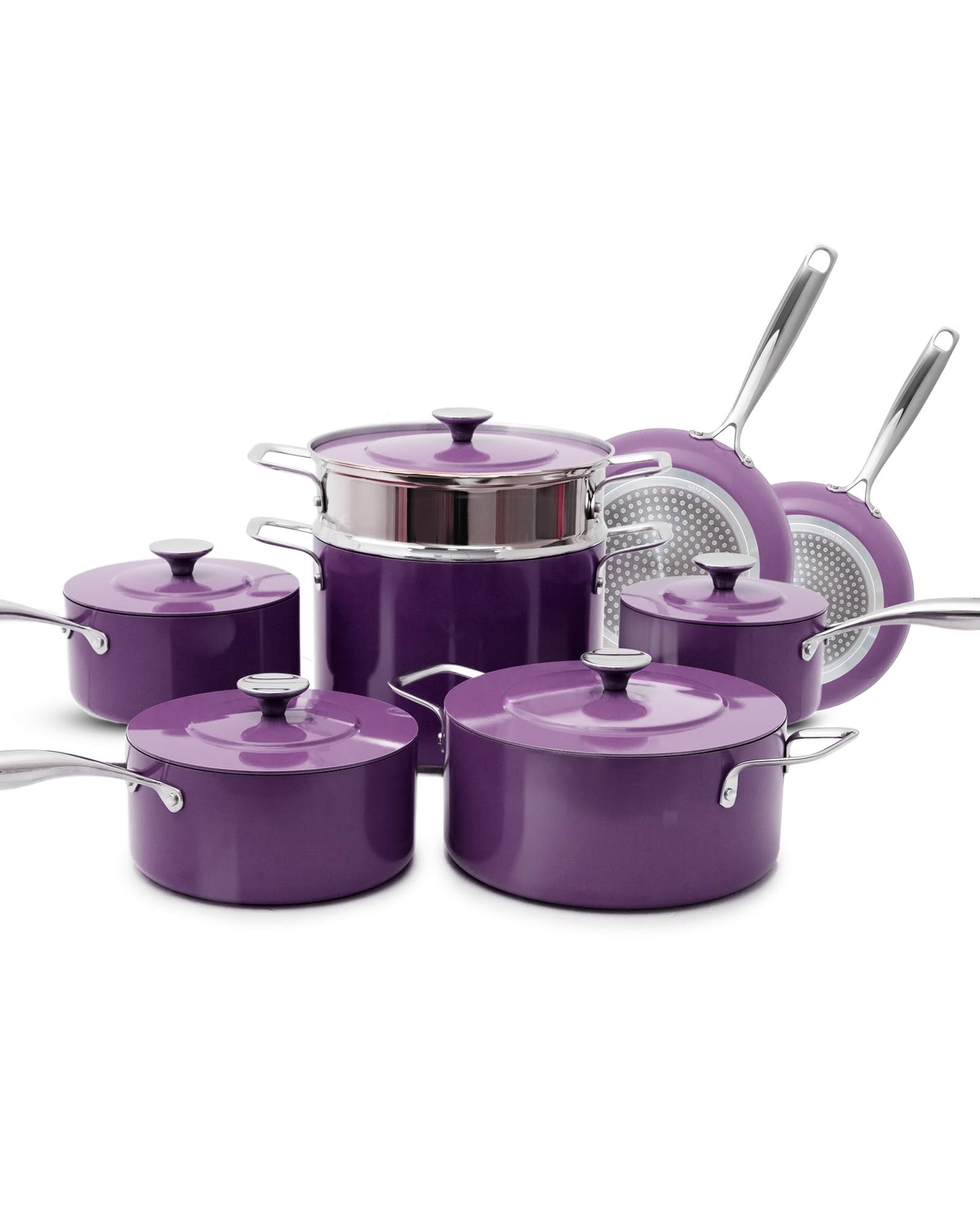 Nuwave Lux 13-Piece Premium Cookware Collection, Next-Generation G11 Duralon Blue Ceramic Nonstick, Ultra Durable, PFAS-Free, Lightweight & Works on All Cooktops
