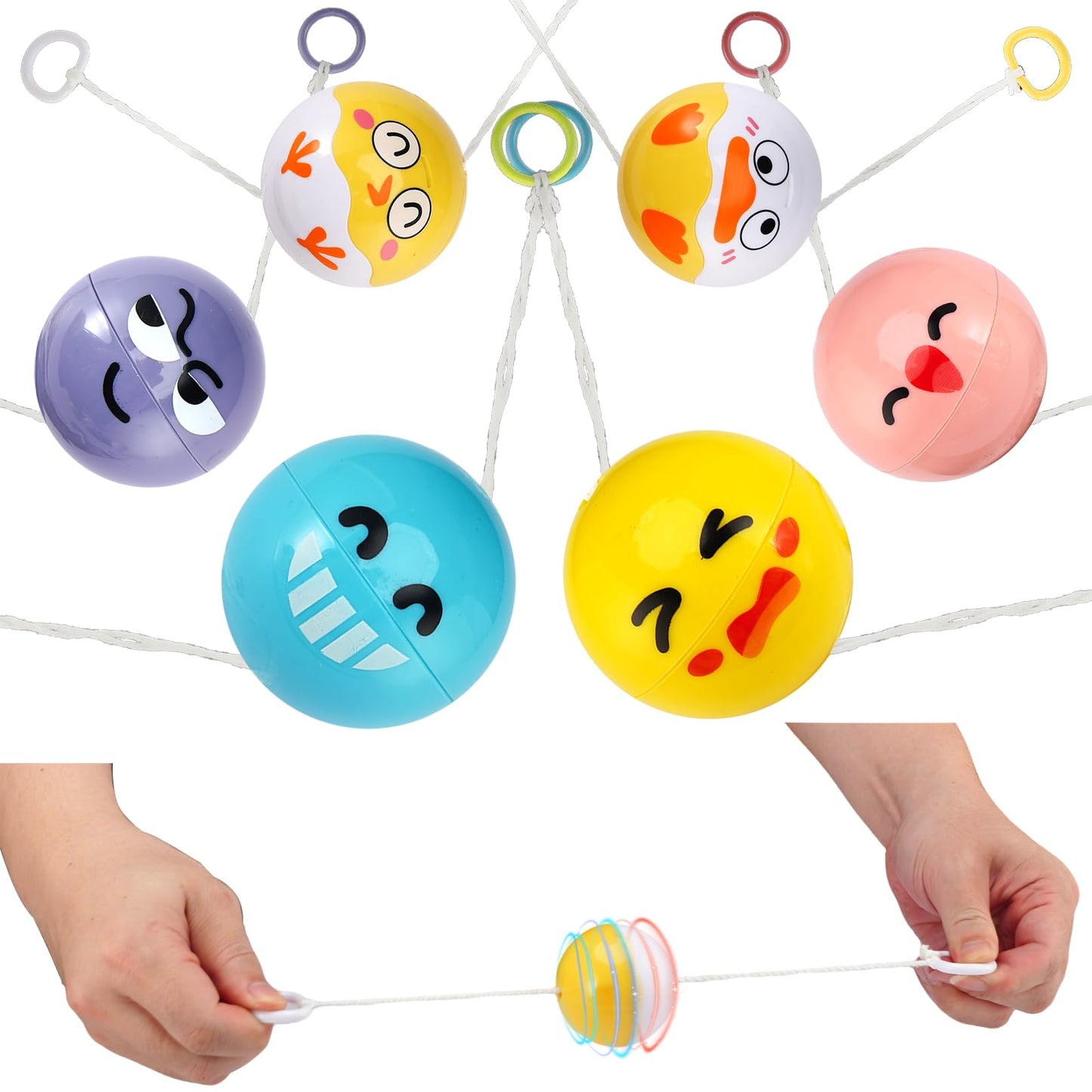 Zaleny Light Up Pulling Balls Spinning Toys Flying Whistle Balls for Kids Boys Girls Party Favors School Prizes Goodie Bag Fillers 20 Pcs