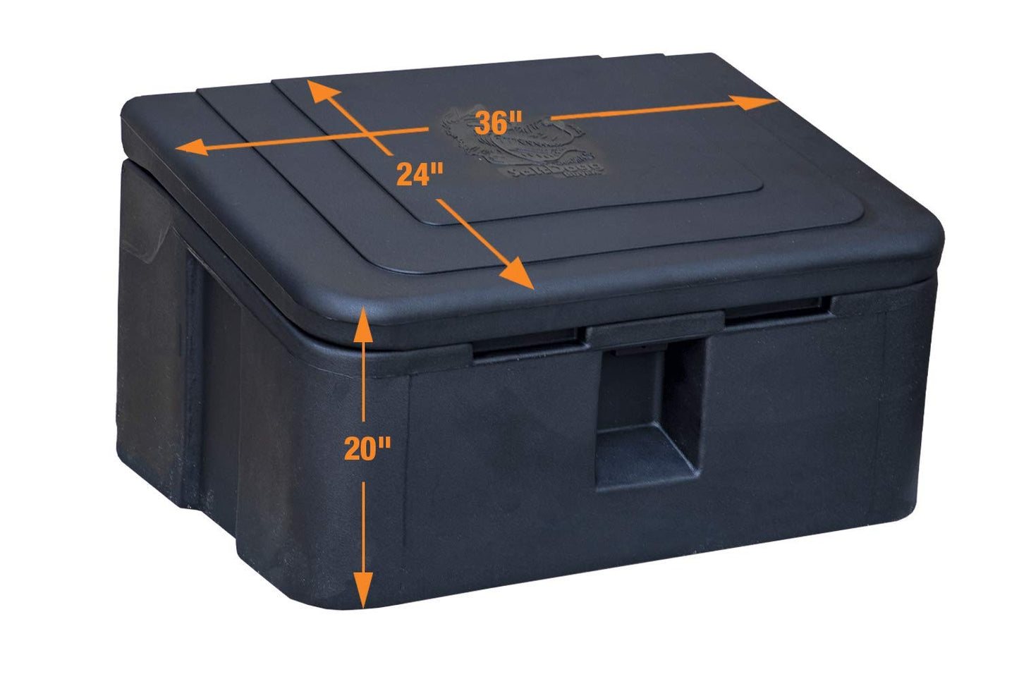 Buyers Products 9031105 Heavy Duty Poly Storage Bin, 35 Gallon Capacity, Multi Purpose Storage Bin for Salt, Feed, Seed & More, Corrosion Free Construction