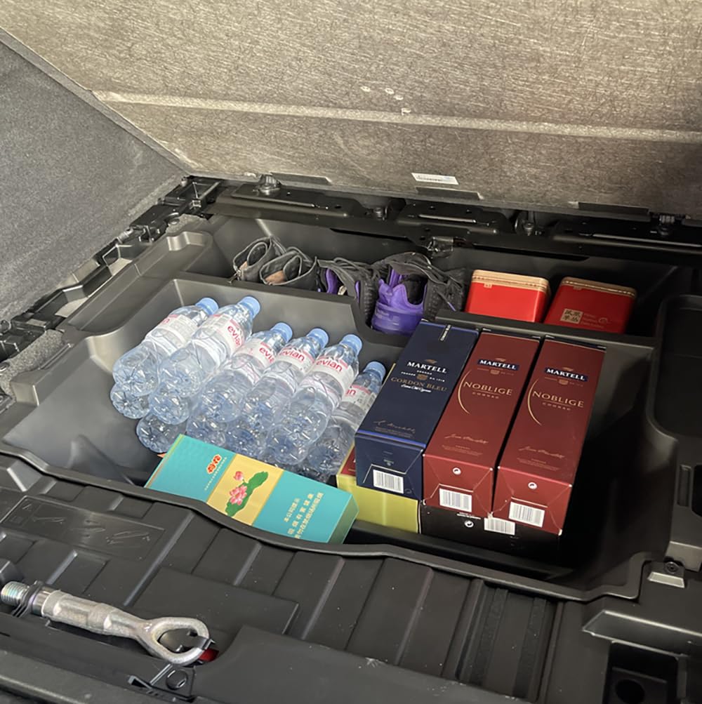 QXZcar Trunk Organizer compatible with BMW X5, Insert Cargo Bins Rear Hatch Storage Box fits X5 2019-2025