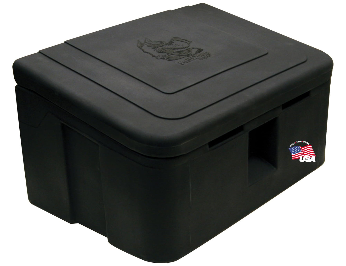 Buyers Products 9031105 Heavy Duty Poly Storage Bin, 35 Gallon Capacity, Multi Purpose Storage Bin for Salt, Feed, Seed & More, Corrosion Free Construction