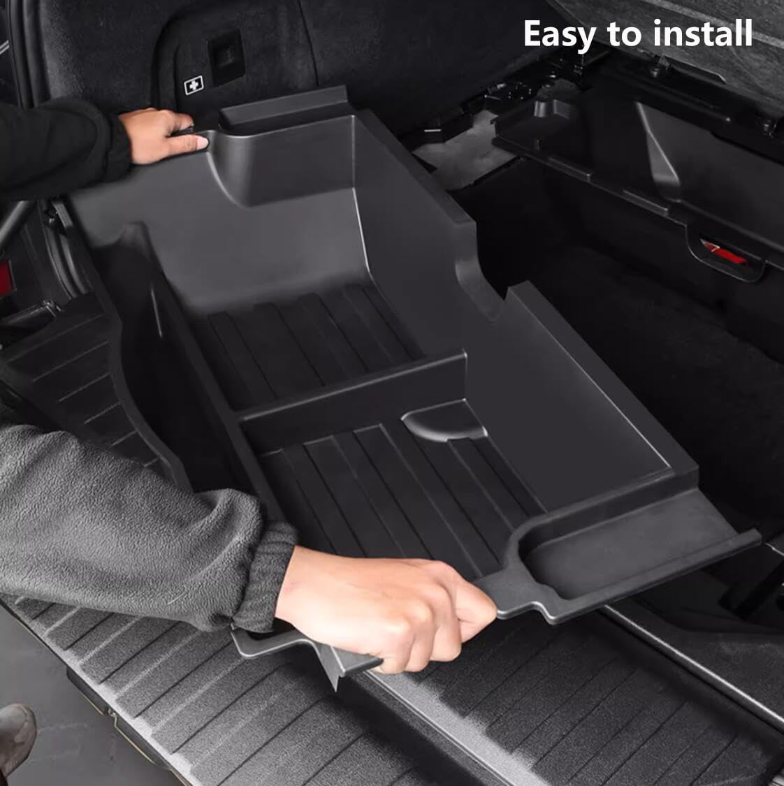 QXZcar Trunk Organizer compatible with BMW X5, Insert Cargo Bins Rear Hatch Storage Box fits X5 2019-2025