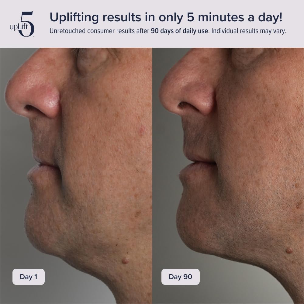 upLift 5 Pulsating Facial Lift | 5 Minute Age Reversal Device, Contours & Improves Facial Structures, Tightening & Toning of Skin