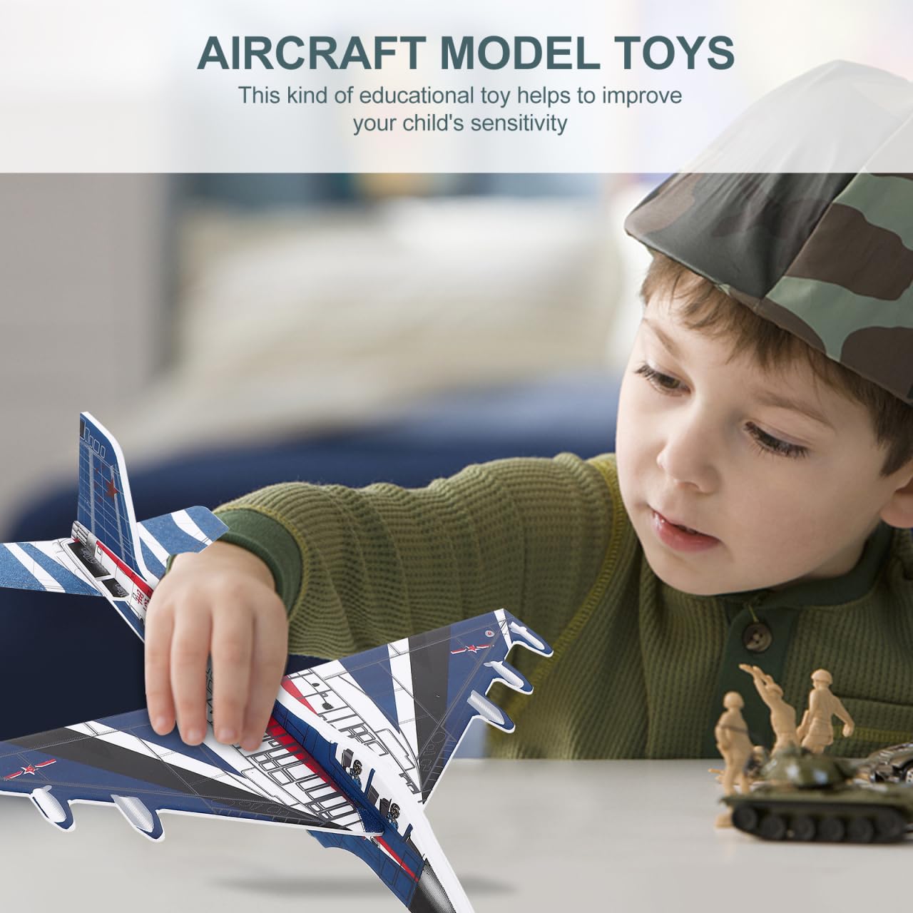Totority USB Rechargeable Electric Foam Glider Planes 2Pcs with LED Lights, Hand Thrown Airplane Toys for Kids Boys Girls, Safe Durable Material, Perfect Outdoor Indoor Flying Fun Present