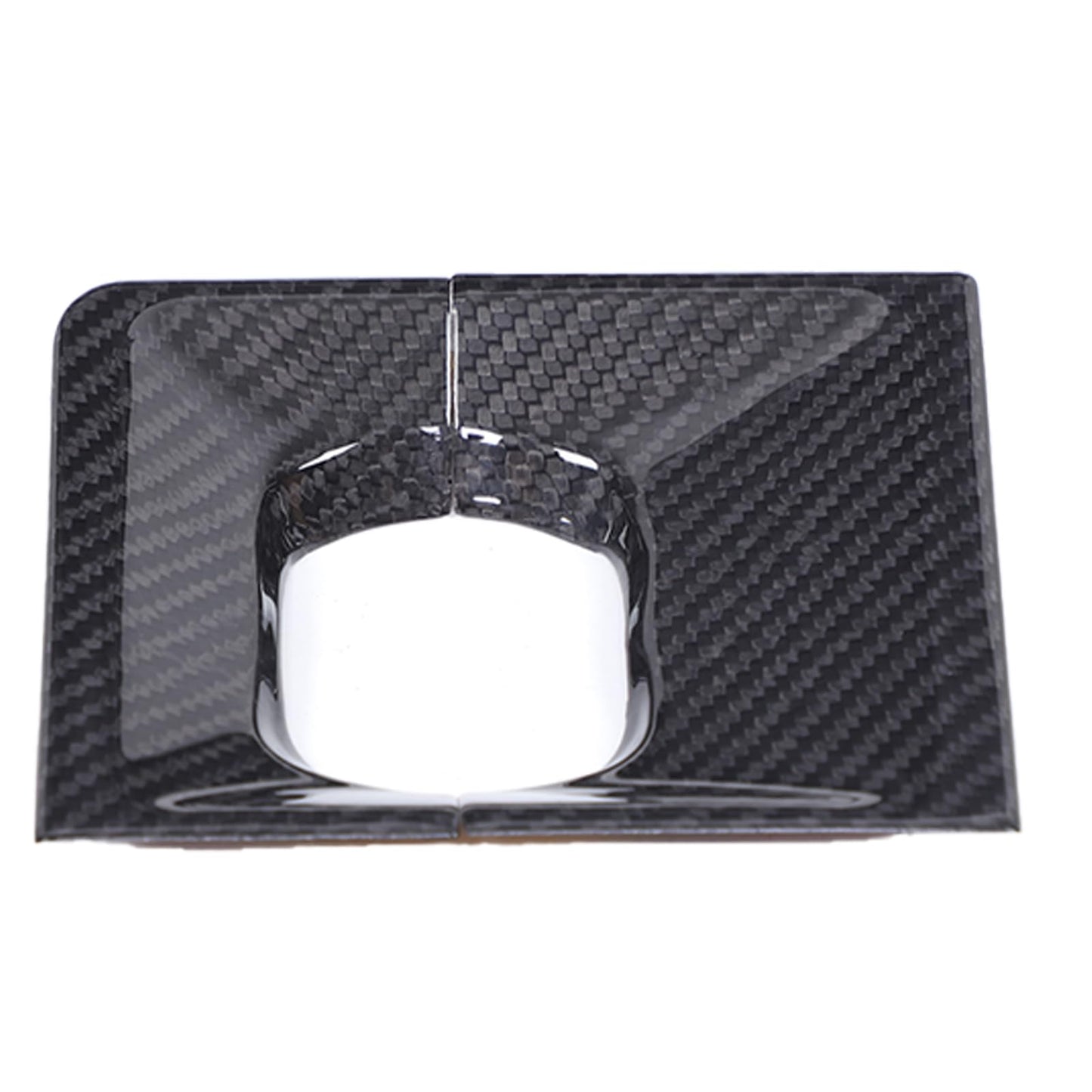 Suetlcoity for Hummer EV Accessories Gear Shift Knob Panel Frame Trim Compatible with Hummer EV SUV Pickup 2022-2024-2025 Center Consoles Gear Shift Knob Base Panel Cover Genuine Carbon Fiber Trim
