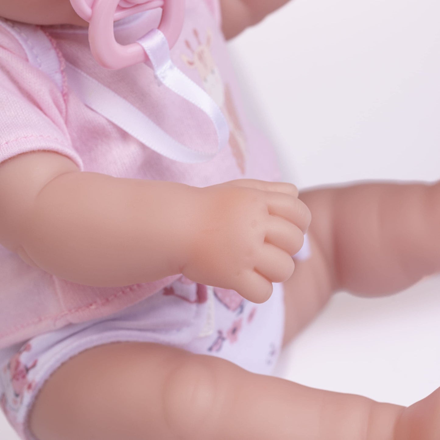 JC Toys - La Newborn Nursery | 7 Piece Baby Doll Gift Set | 12" Life-Like Baby Doll with Accessories | Pink | Ages 2+ (18344)
