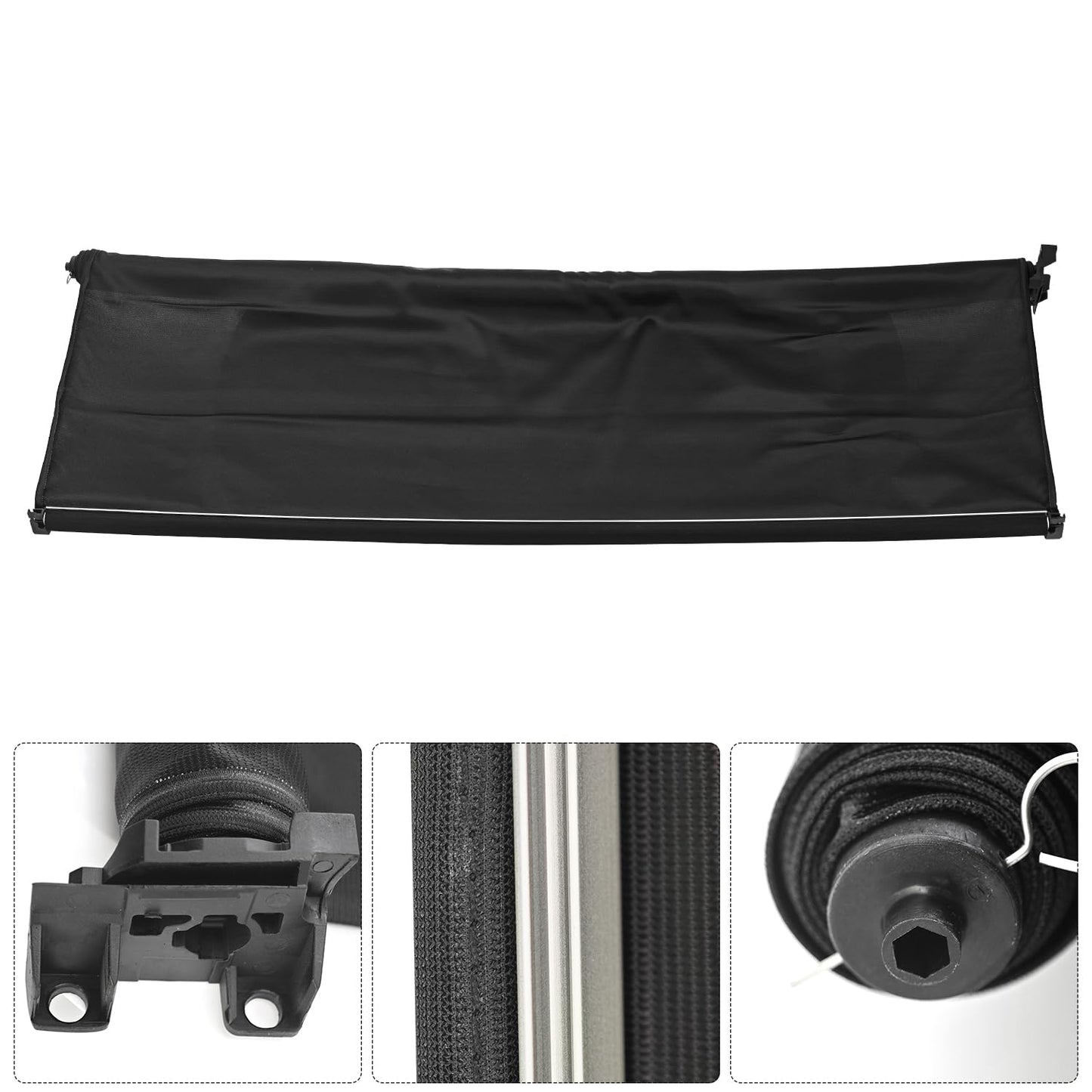 Blrack A1677808700 Sunroof Roller Blind Compatible with Mercedes-Benz GLE53 AMG C167 2020-2024, Sunroof Roller Blind Shade, Repl.1677808700 (Black)