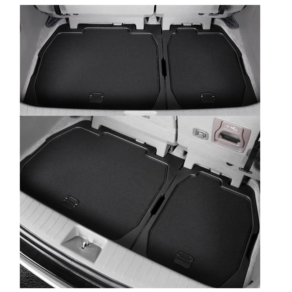 yboueo For 2024 Kia Carnival Trunk storage box，for Kia Carnival 2022 2023 2024 Trunk Cargo Organizer Insert Rear Storage -Portable with Lid storage Tray，New Kia Carnival Trunk Small Items Organizer