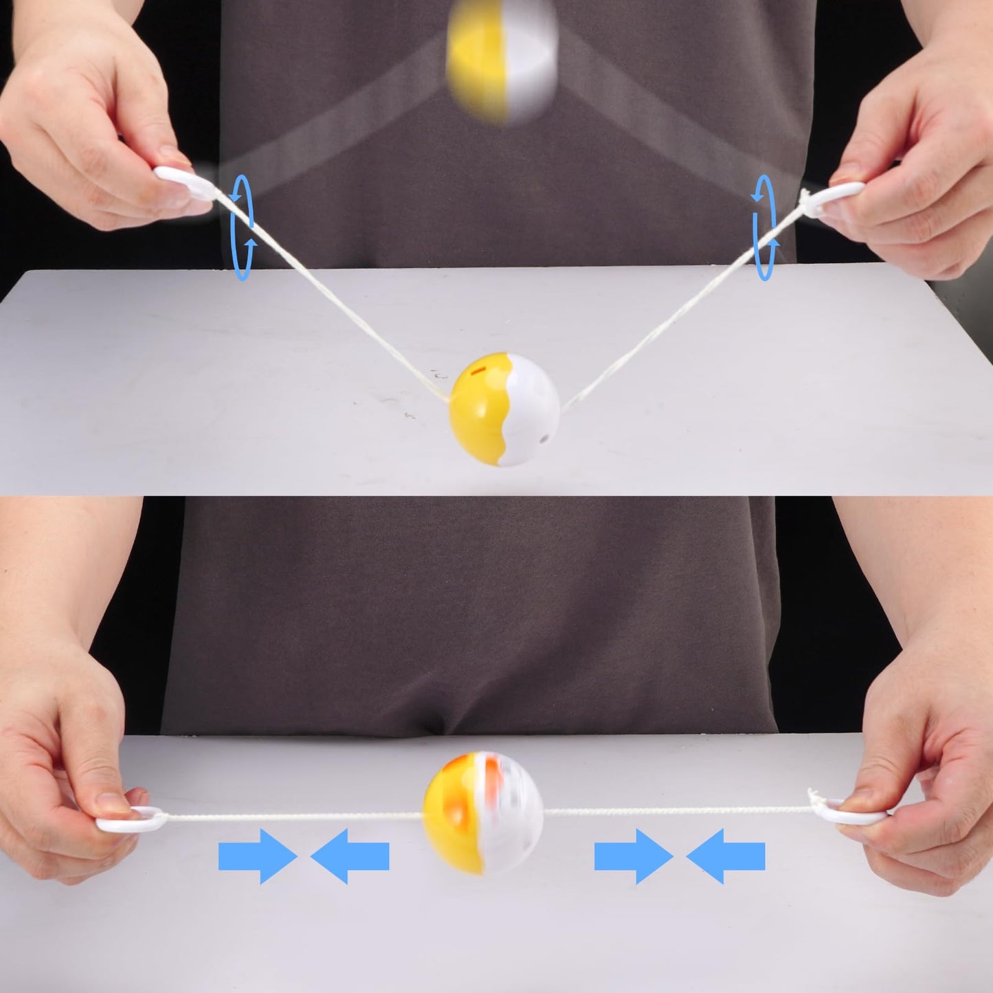 Zaleny Light Up Pulling Balls Spinning Toys Flying Whistle Balls for Kids Boys Girls Party Favors School Prizes Goodie Bag Fillers 20 Pcs