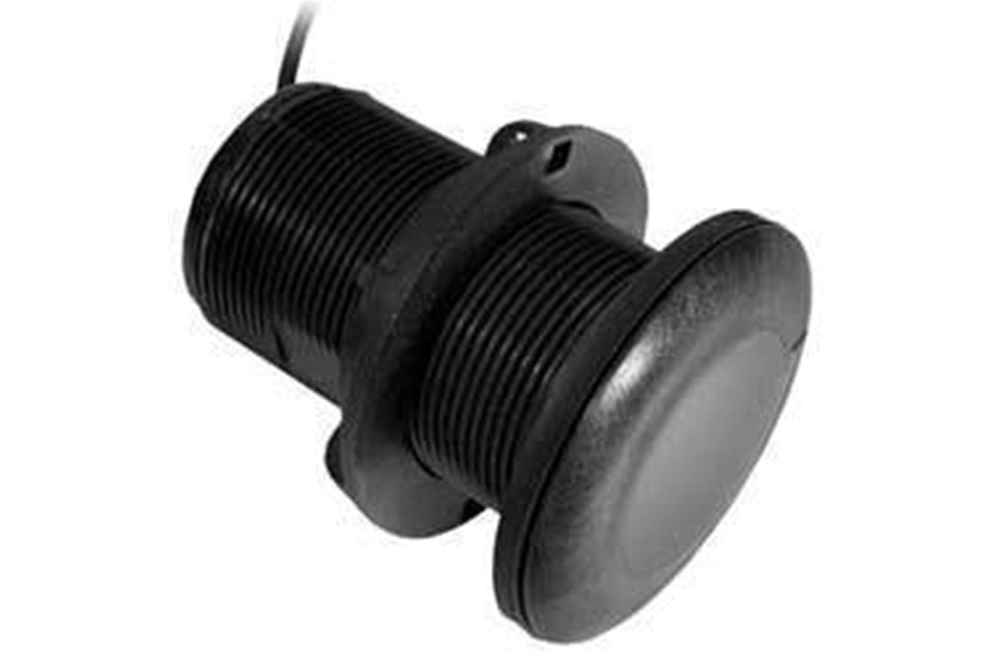 HawkEye DT2BX-TH In-Dash Depth Sounder with Air and Water Temperature (Includes Thru Hull Transducer), Black, 2" Dia. x 1-3/4" D