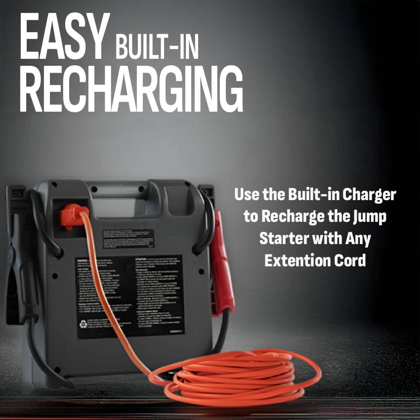 Schumacher Electric DSR Pro 1800A Heavy-Duty Car Battery Jump Starter and Portable Power Station, Professional Grade, 12V DC Charging, for 12V Automotive and Marine Batteries, DSR119