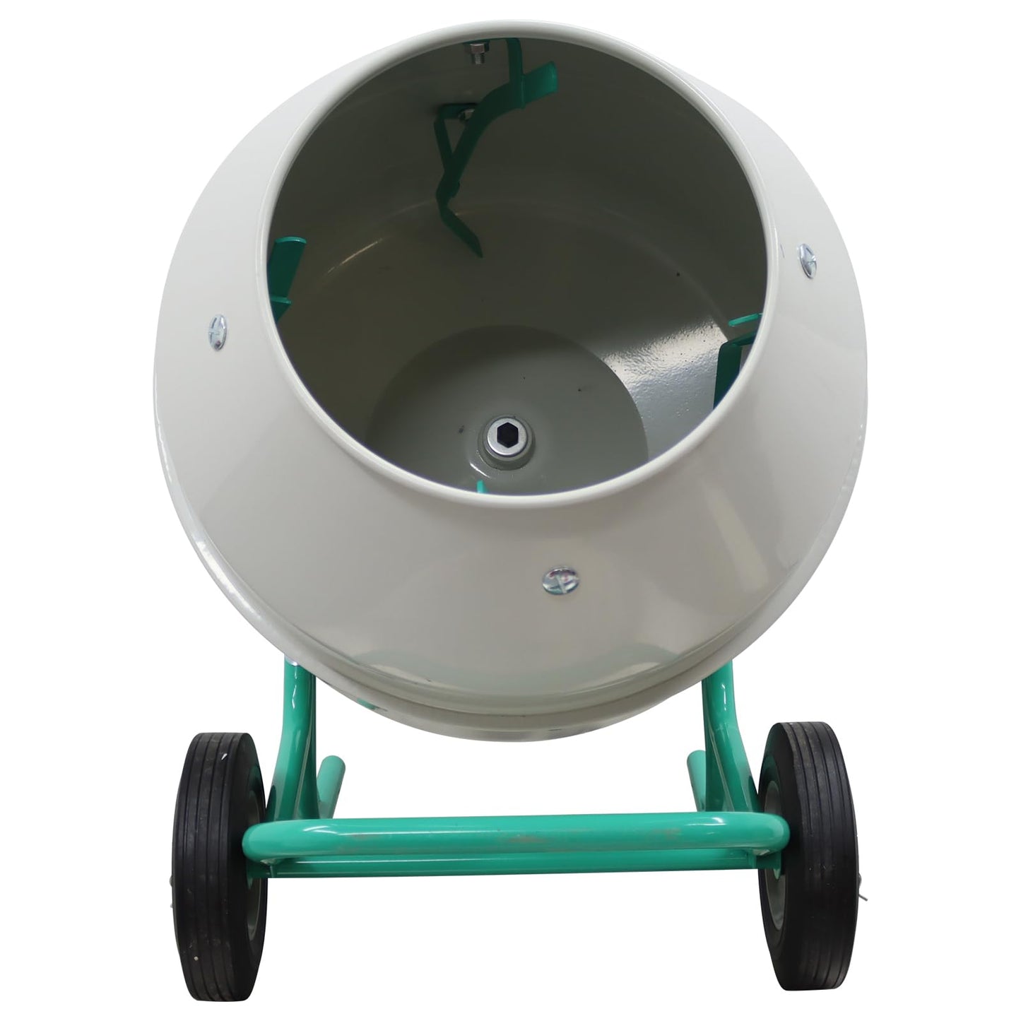 HayWHNKN 5.3 Cu.Ft Electric Concrete Mixer 4 Steel Blades Cement Mixer Pure Copper Motor Portable Wheels for Construction Home Renovation Farm