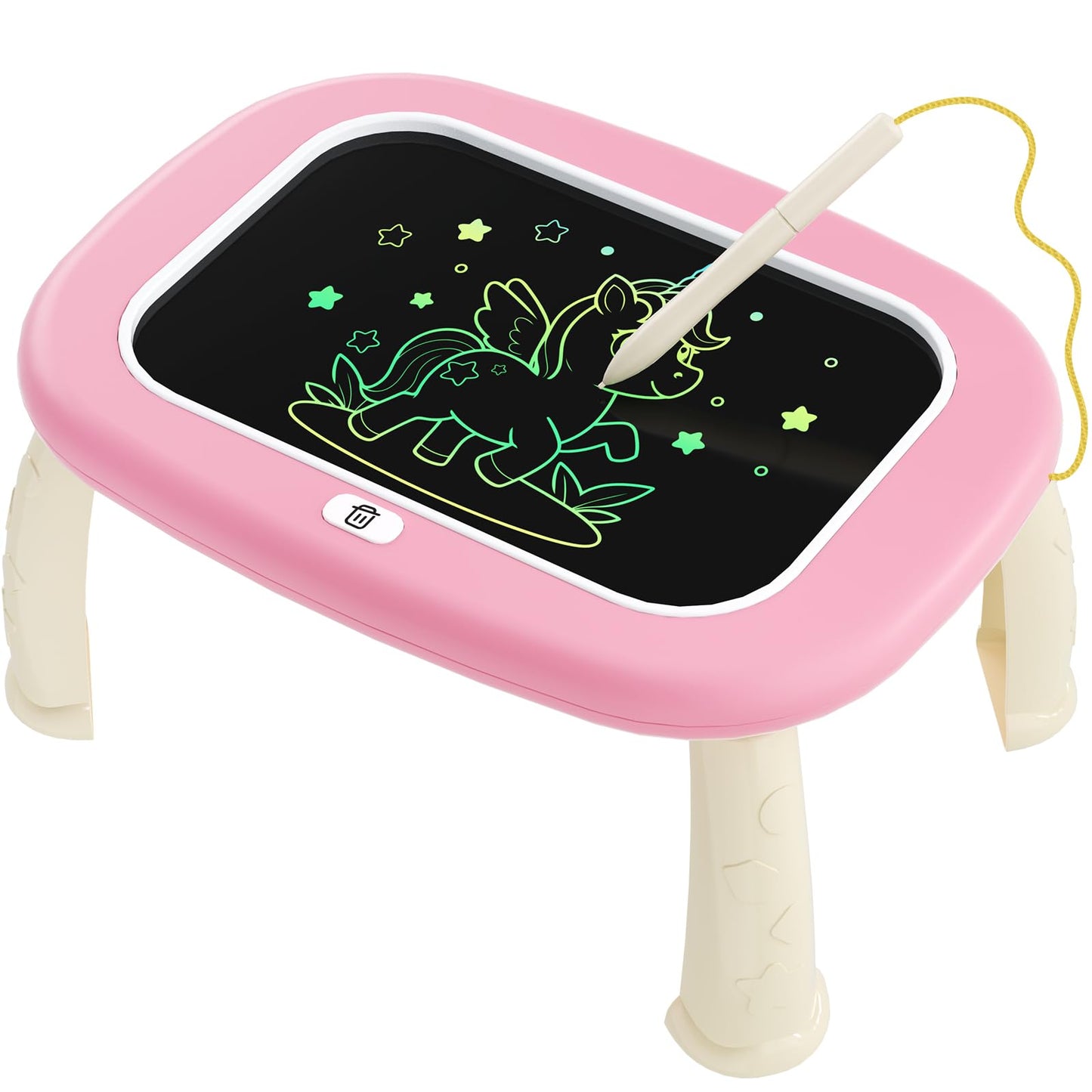 LCD Writing Tablet for Kids 1 2 3 4 5 Year Old - Toddler Drawing Tablet, Drawing Pad & Color Doodle Board Toy, Perfect Birthday & Christmas Gift Toy for 2-3 Year Old Boys and Girls (Pink)