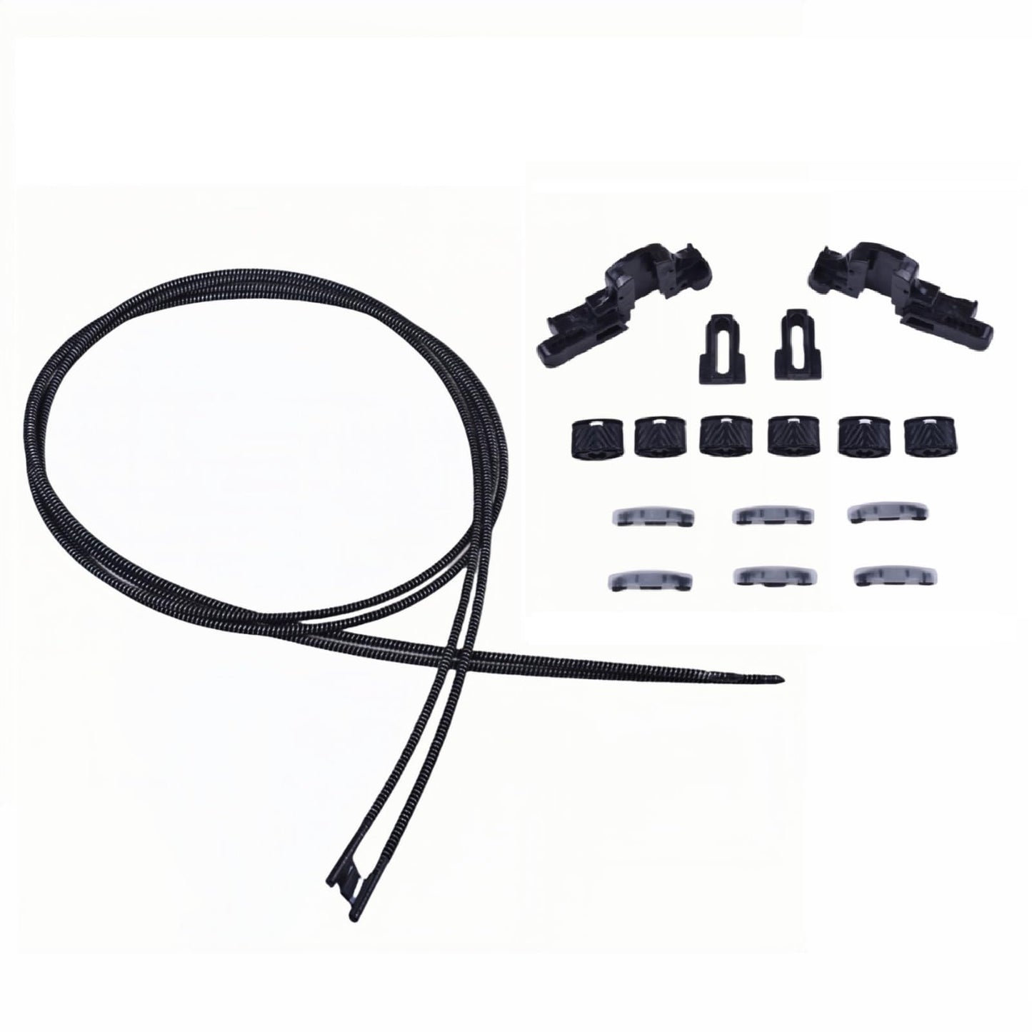 Prefer Warehouse 2PCS Sunroof Glass Cables & 14Pcs Bracket Slider Kit Compatible with 2015-2022 Jeep Renegade, Replace AP360198 /77368445/77368446 /77368447/77368448 Sunroof Repair Kit