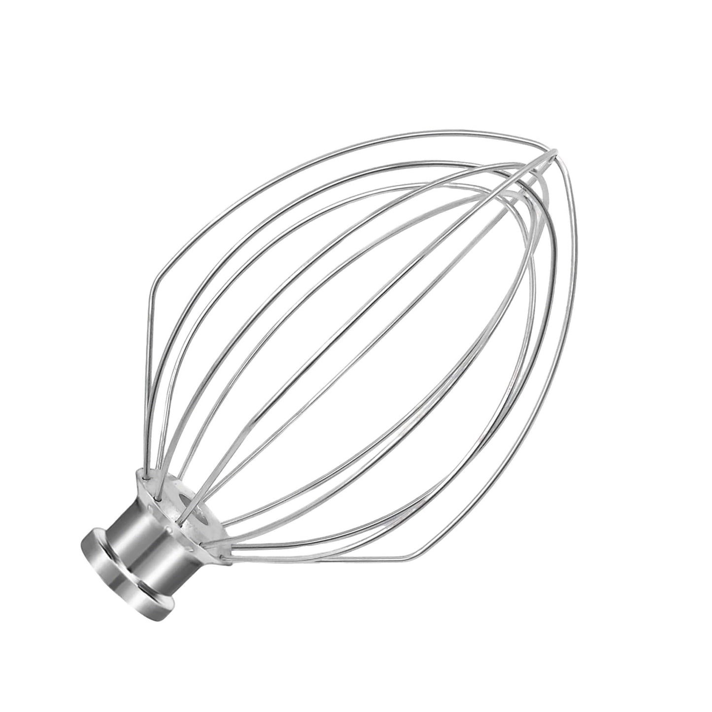 K5A Stainless Steel Whisk for KitchenAid 5Qt Bowl Lift Stand Mixer，6 Wire Whip Attachment for K4 K5 K5SS, KSM5, KG25, KP50, KSM6573, KSM6521, 18/8 Stainless Steel，Heavy Duty，Dishwasher Safe