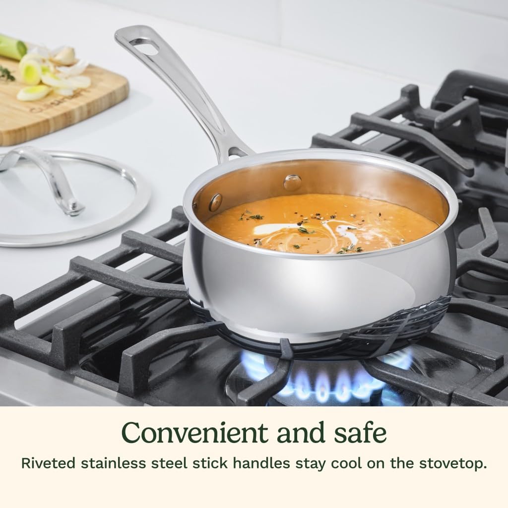 Cuisinart 12-Piece PureClad™ Triple-Ply Stainless Steel Cookware Set, PCT-12