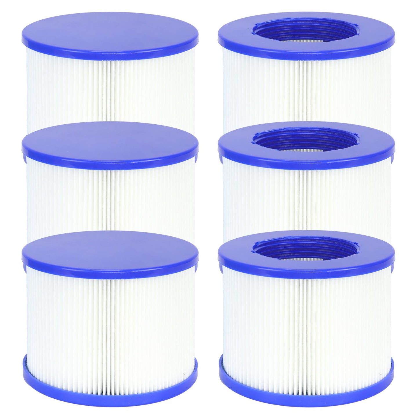 Promavot Hot Tub Filter Cartridge Replacement - Screw-in Spa Filters Compatible with All RELXTIME, ALEKO, Wejoy, Aquaspa Inflatable Hot Tubs & Other Spas (WV-SPA-6PCS)