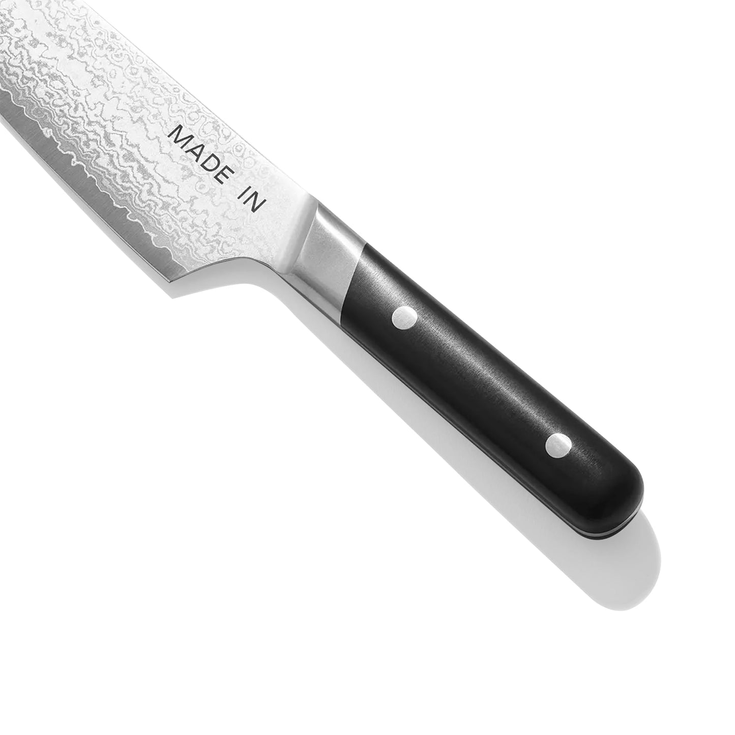 Made In Cookware | 8" Japanese Damascus Steel Gyuto (Chef Knife) | 66 Layers of Damascus Steel with a VG-10 Core | Crafted in Japan | Full Tang With Black POM Handle