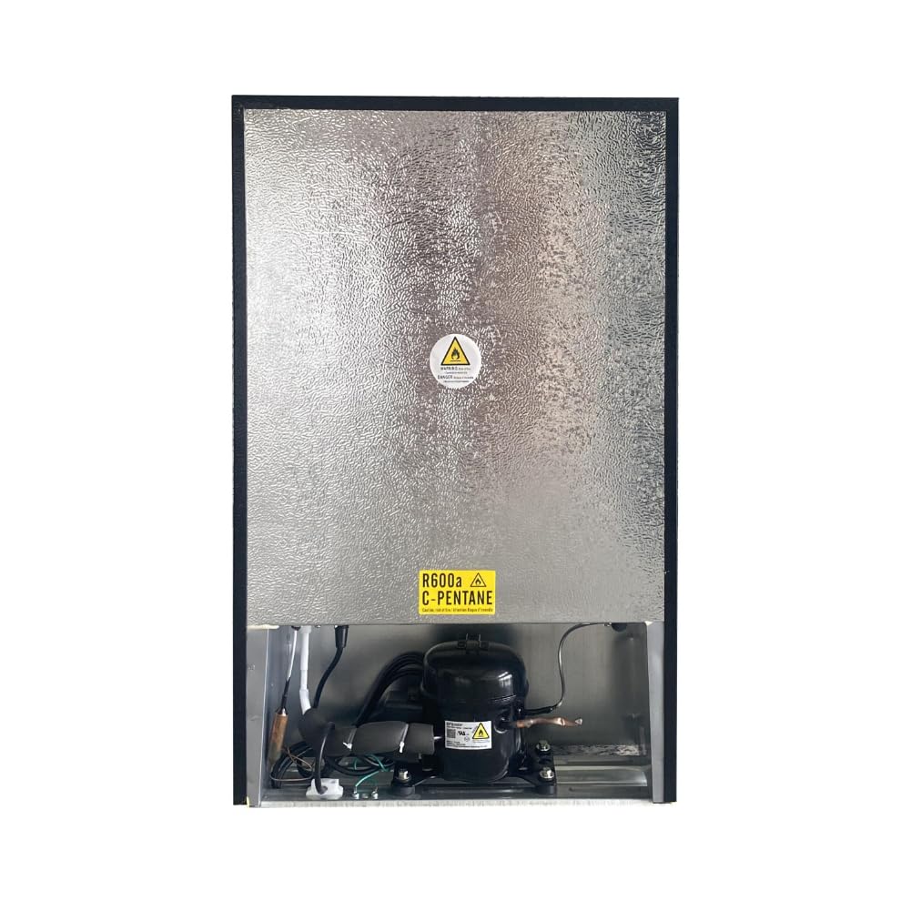 Frigidaire Compact Fridge, 4.5 Cubic Feet, Stainless Steel