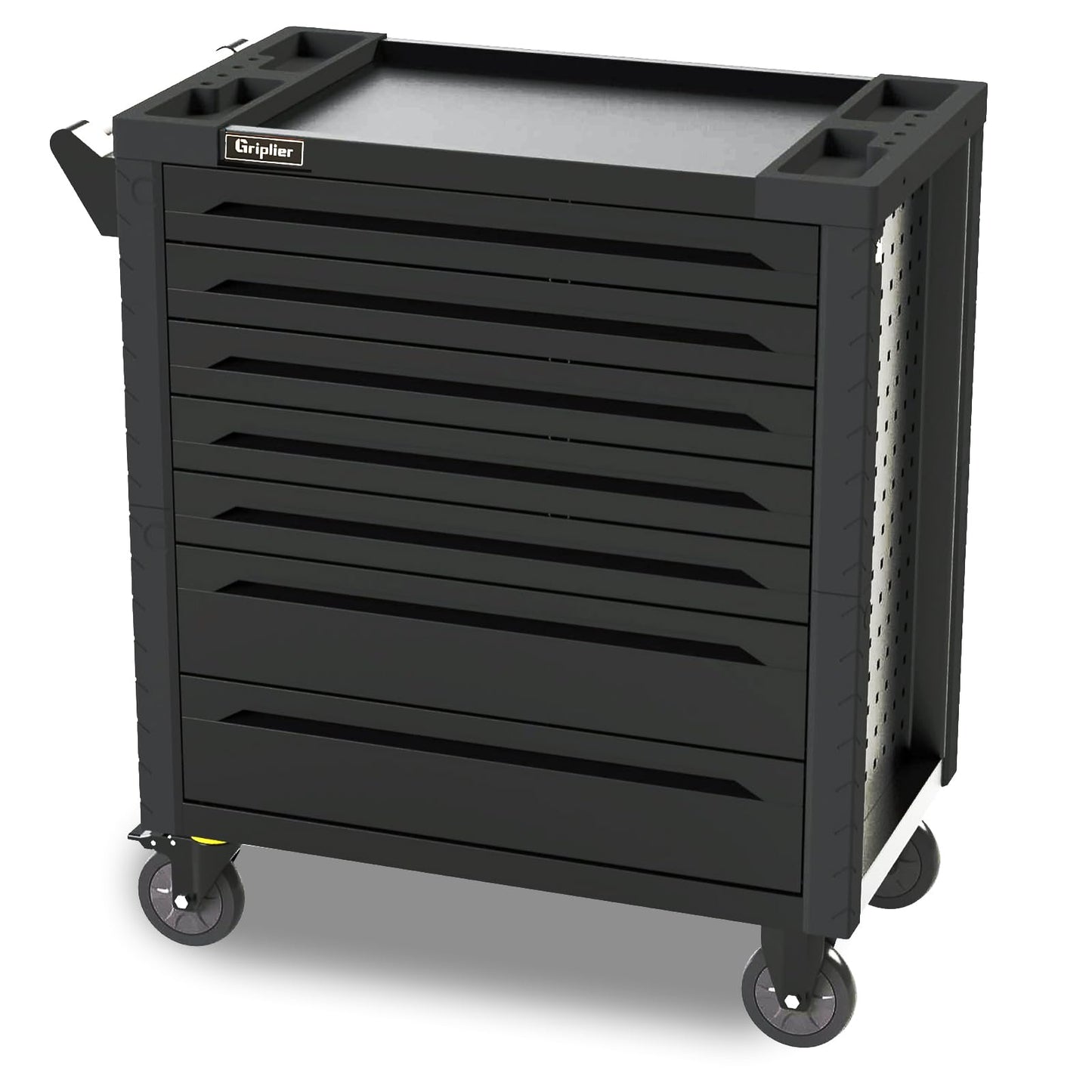 Griplier 7-Drawer Rolling Tool Chest,34.2W x 18.1D x 37.4H inches,Tool Storage Cabinet with Brake Wheels,Lock & Key for Garage, Warehouse,Repair Shop,Workshop
