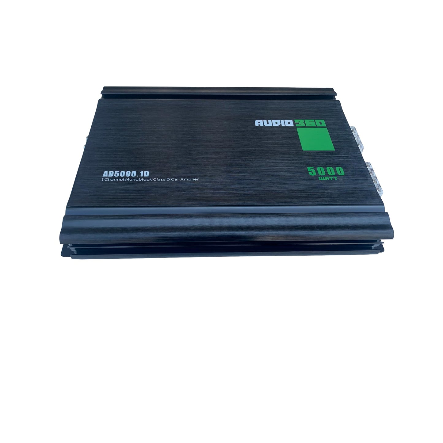 Audio360 AD5000.1 Monoblock Car Audio Amplifier, 5000W Max Power, Compact Class D 1-Ohm Stable Subwoofer Amp with 90dB SNR, Clean Deep Bass Output