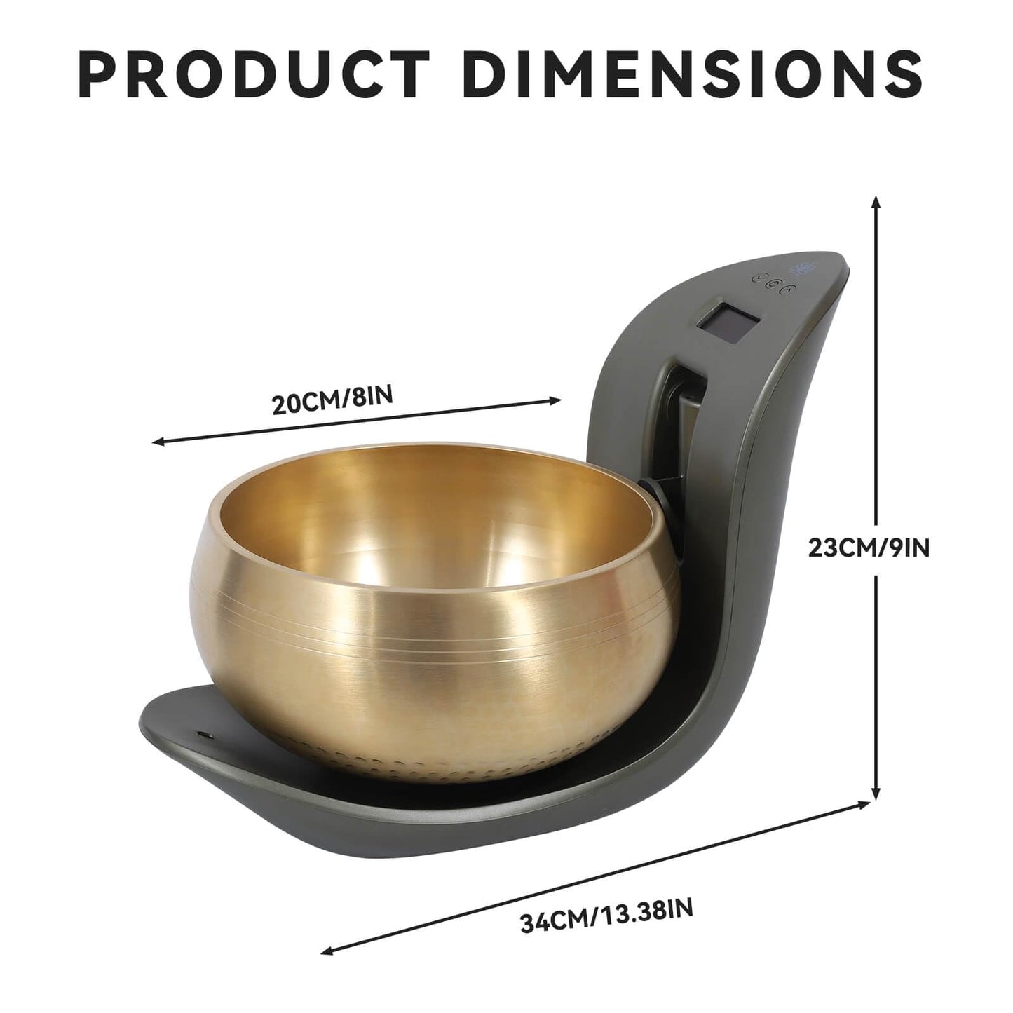 Automatic Singing Bowl – Hands-Free Sound Healing Bowl for Meditation, Yoga, Mindfulness, Energy Healing, Deep Relaxation & Sleep,Auto-Striking Himalayan Singing Bowl with Resonant Tone