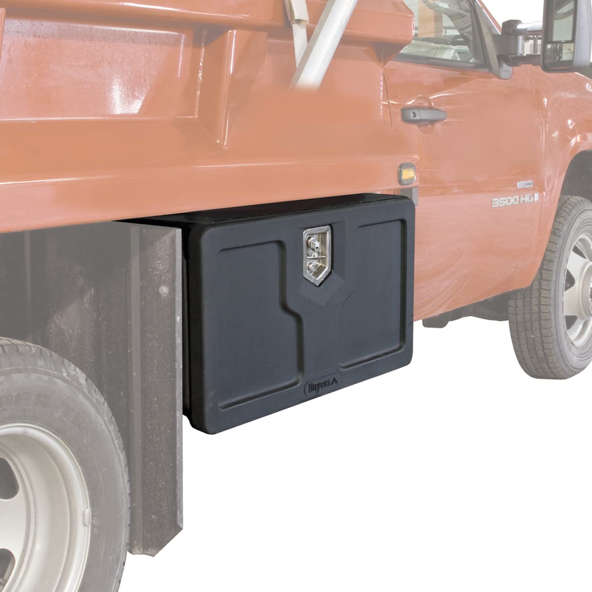 Buyers Products 1717105 Poly Underbody Truck Box, 18 x 18 x 36 Inch, Durable Tool Chest For Storage & Organization, Job Box For Truck