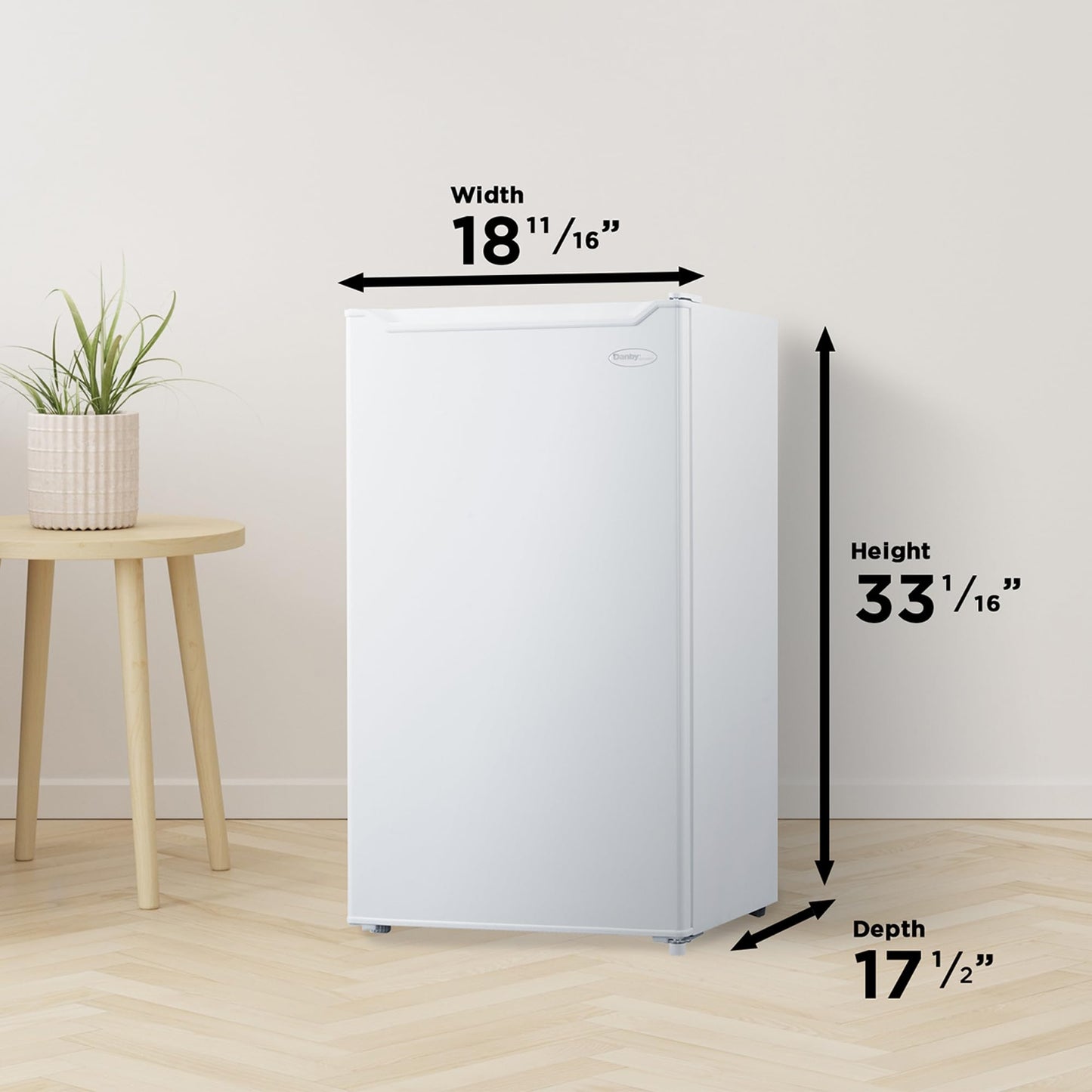 Danby DAR032B2WM 3.2 cu. ft. Compact Fridge in White