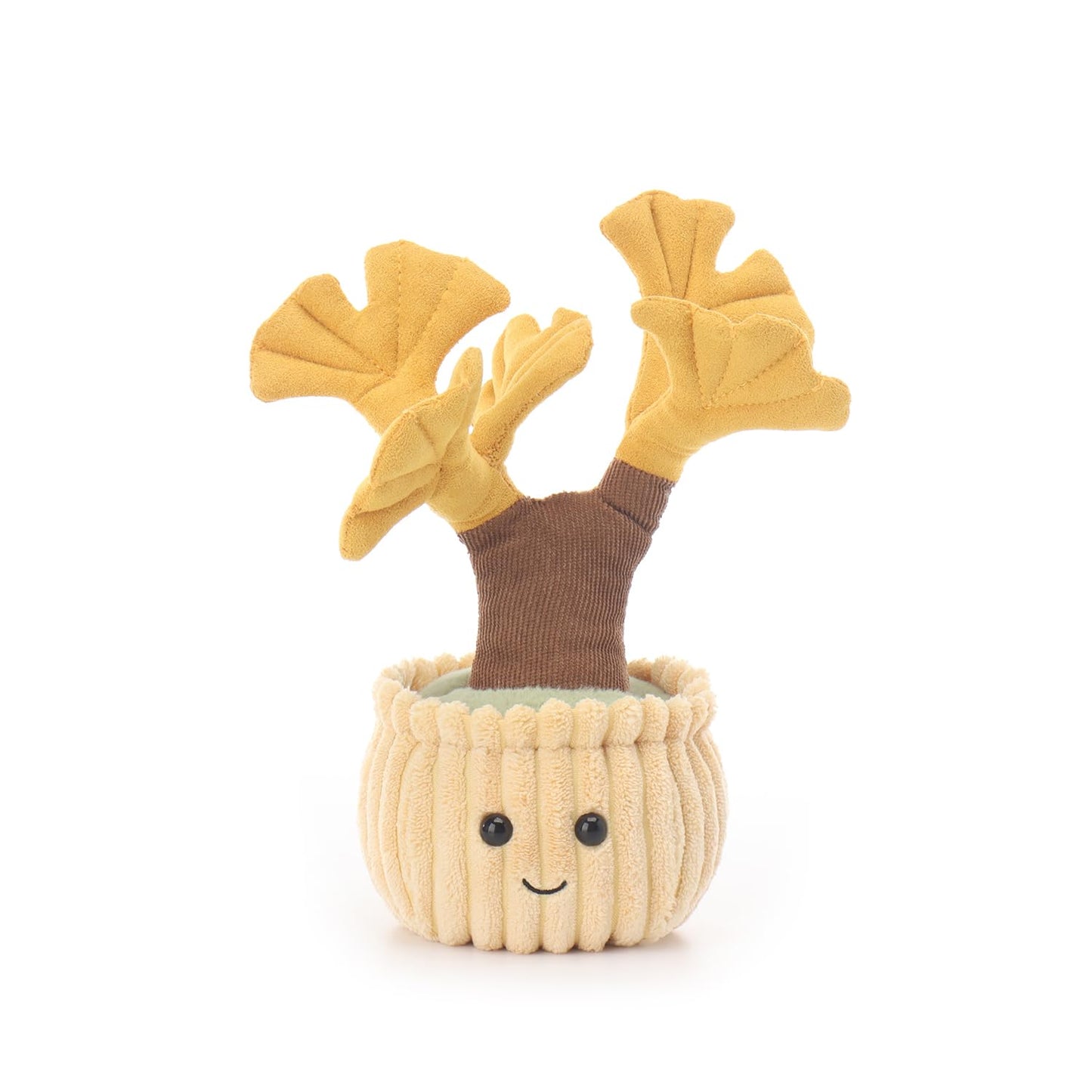 Apricot Lamb Potted Ginkgo Plant Stuffed Animals for Kids, Soft Cute Plush Toys for Baby Girl and Boy, 8.7 Inches