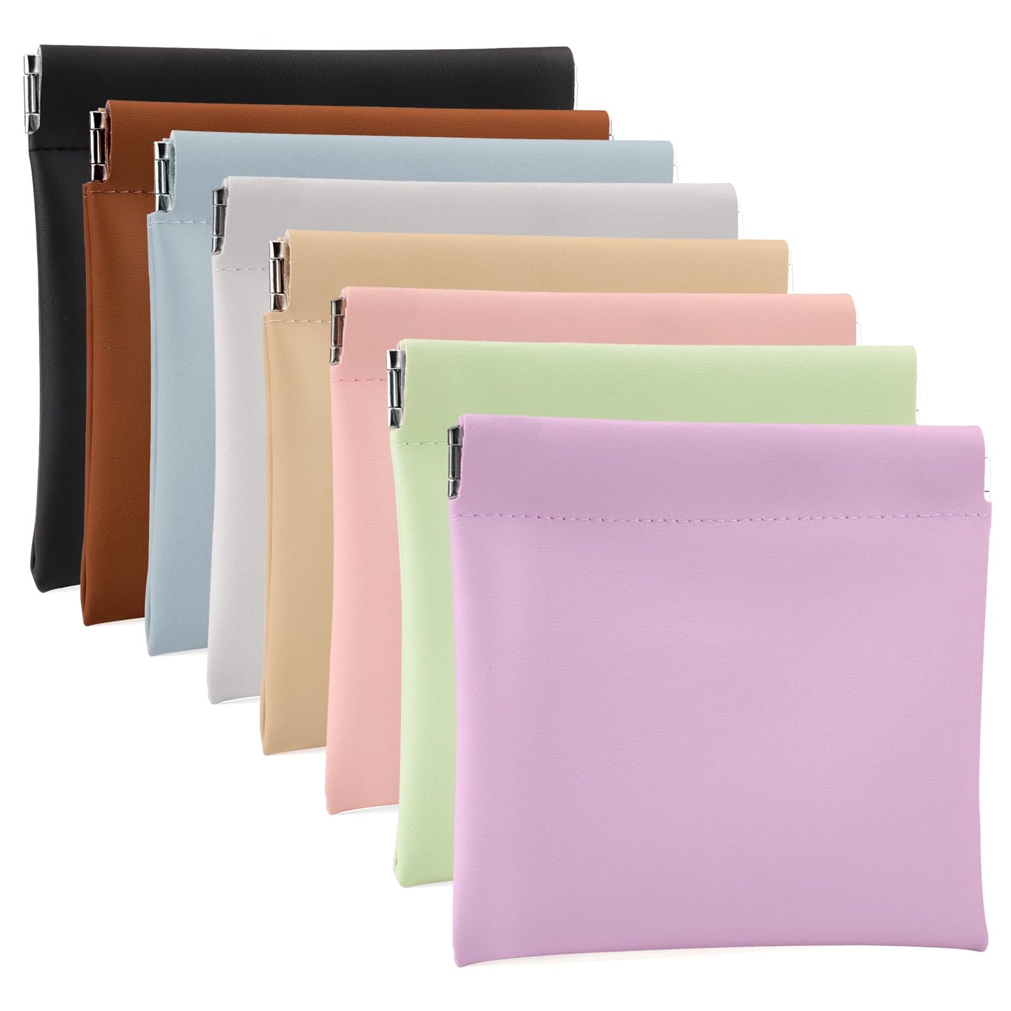 BUSOHA 4 PCS Small Makeup Bag for Purse, Mini Portable Cosmetic Bags for Women, Coin Purse Lipstick Cosmetic Accessories Organizer, Small Travel Kit Storage Pouch