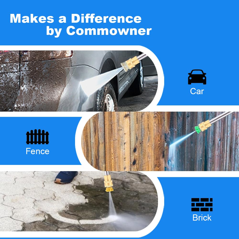 Electric Pressure Washer 5000 PSI 2.8 GPM High Power Washer with 4 Pressure Nozzle and Foam Cannon, powerwashers for Home, Car Washing, Fence Cleaning, Patio, Blue