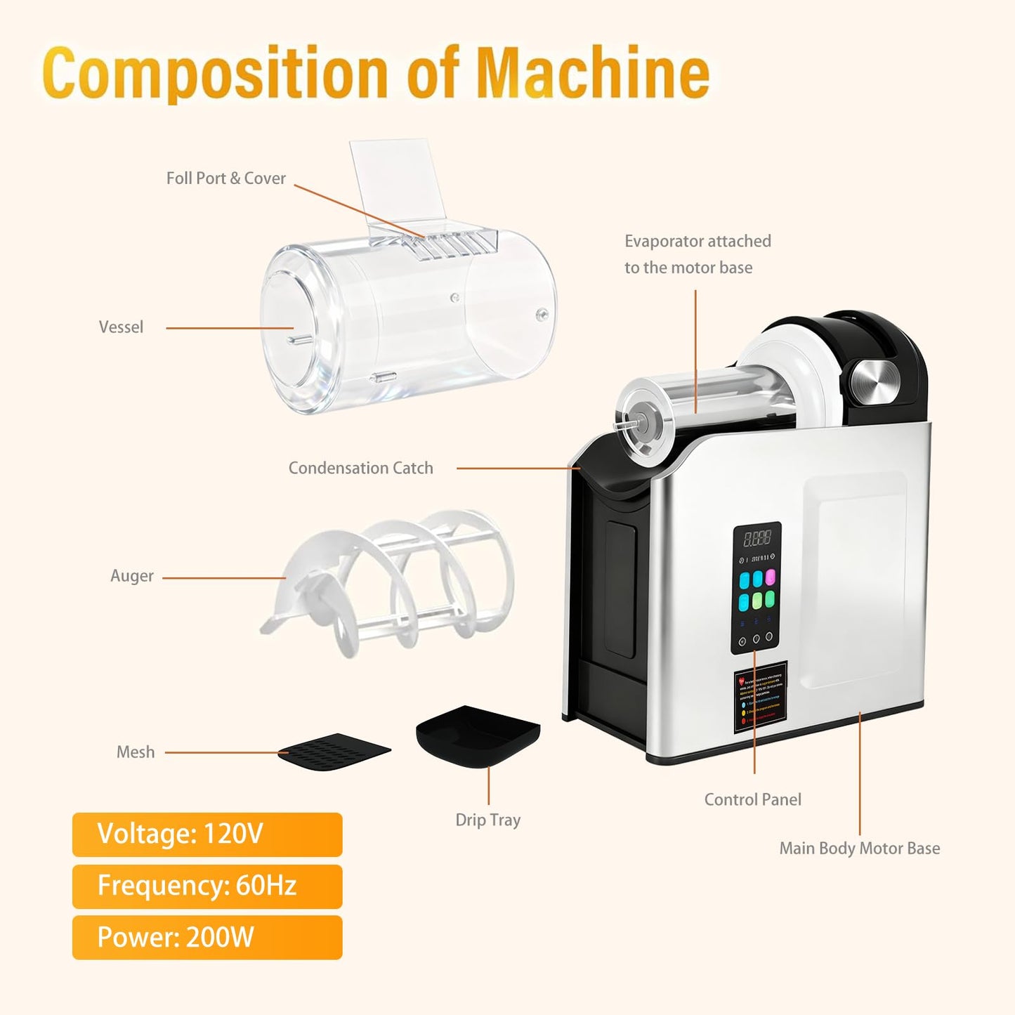 RUN.SE Slush-Ease Slushie Machine-2L/68oz No-Ice-Needed Slushie Machine for Home,5-Minute Rapid Freezing, Self-Cleaning, 6 Preset Modes|Frozen Margaritas, Cocktails, Smoothies,Frappuccinos,Ice Cream.