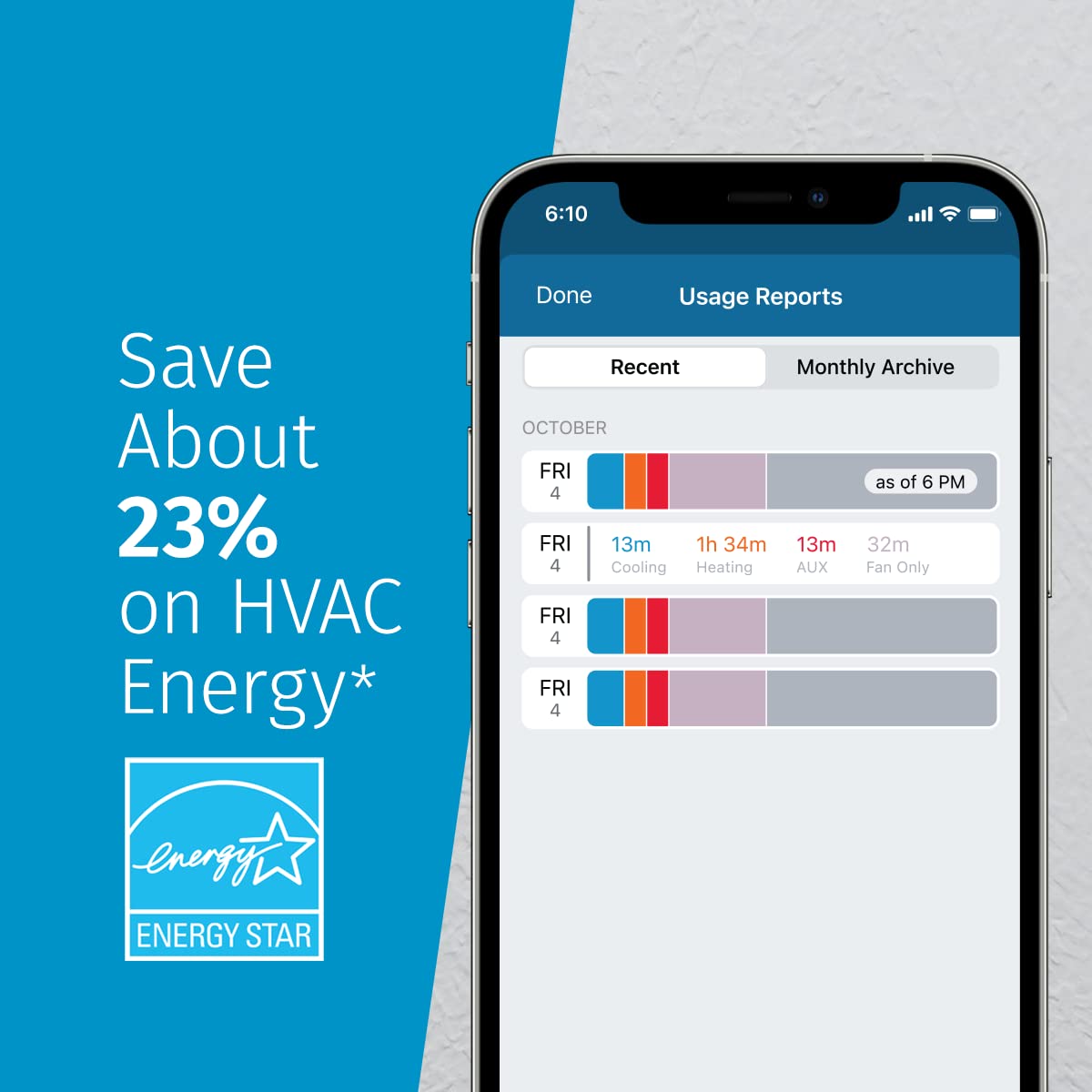 Sensi Touch Smart Thermostat by Emerson with Touchscreen Color Display, Programmable, Wi-Fi, Mobile App, Easy DIY, Data Privacy, Works Alexa, Energy Star Certified, ST75 (Black) + Wall Plate for Sensi Wi-Fi Programmable Thermostat (White)