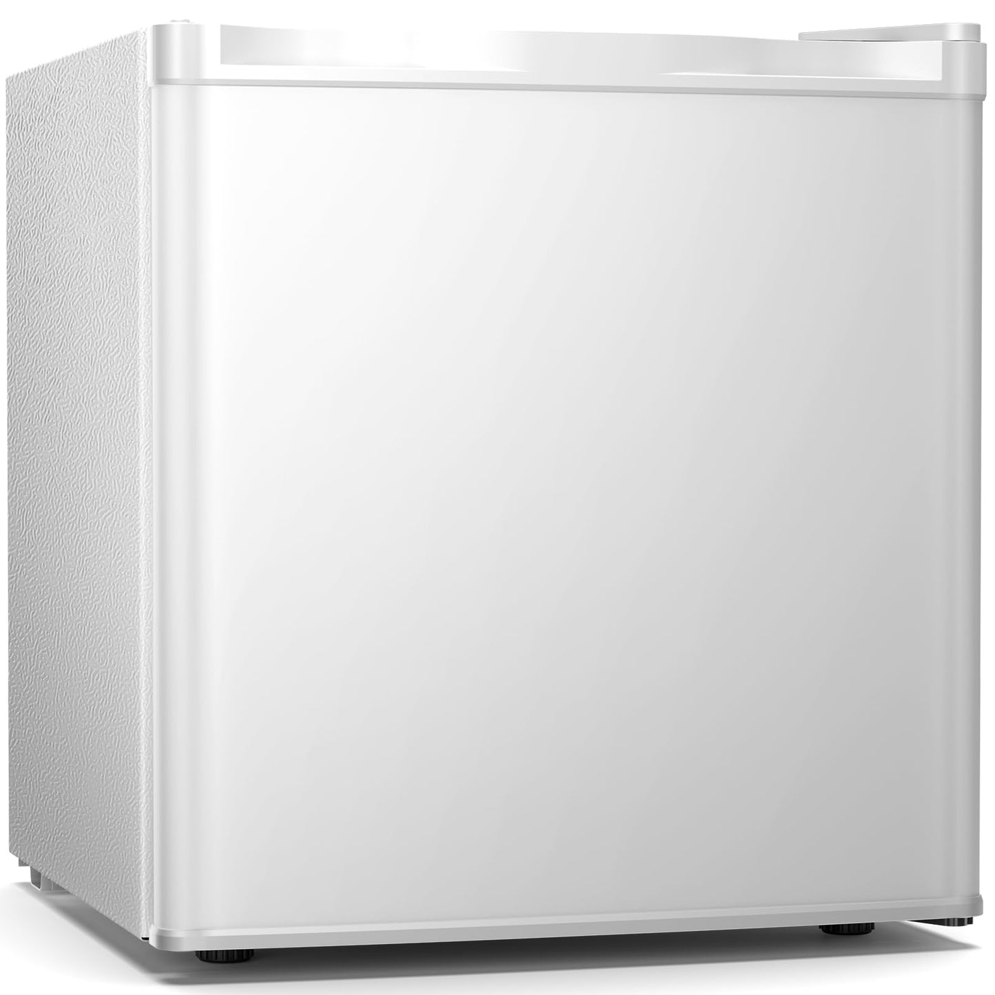 Antarctic Star 1.7 Cu.Ft Compact Refrigerator with Freezer,Adjustable Thermostat,Removable Glass Shelf,Single Reversible Door Mini Fridge for Bedroom,Office,Dorm,White
