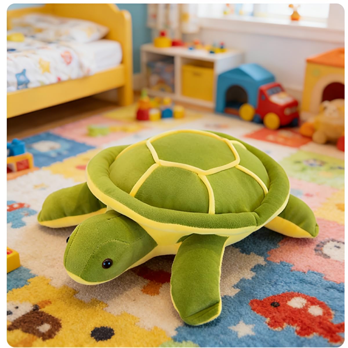 OPHRBU Sea Turtle Plushie Toy,22" Sea Turtle Stuffed Animals Plush Green Soft Plush Toys Hugging Pillows,Tortoise Plush Toys Doll Valentine's Day Birthday Gifts for All Age Groups (Green-22 inches)