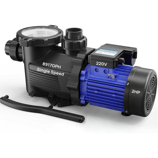 Aquastrong In/Above Ground Pool Pump High Flow Self Primming Swimming Pool Pump,Satin Black