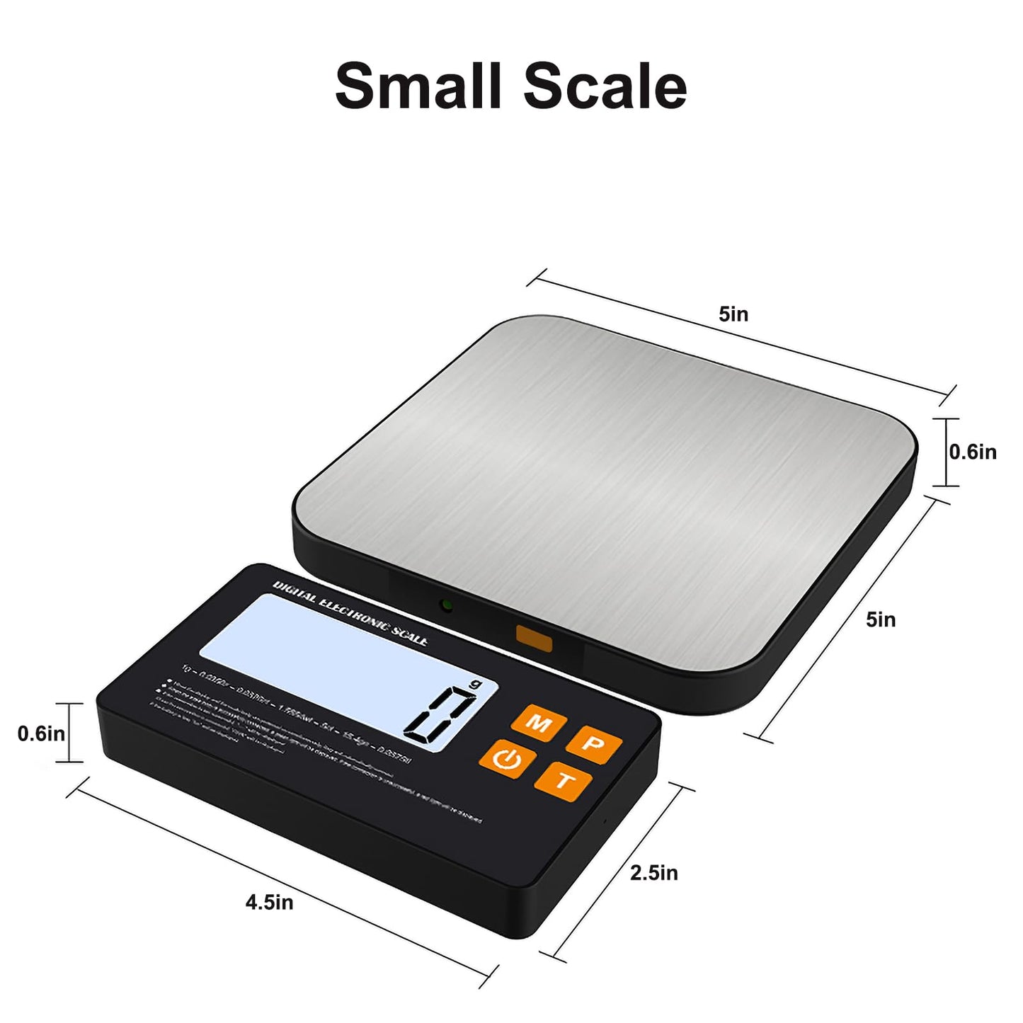 NIPNSCI MagiCling Split Smart Food Kitchen Scale – 1g Precision, 22lb/7 Units, Detachable Magnetic Display & Ultra-Slim 14mm Design for Weight Loss, Baking, Cooking, Dieting, Meal Prep