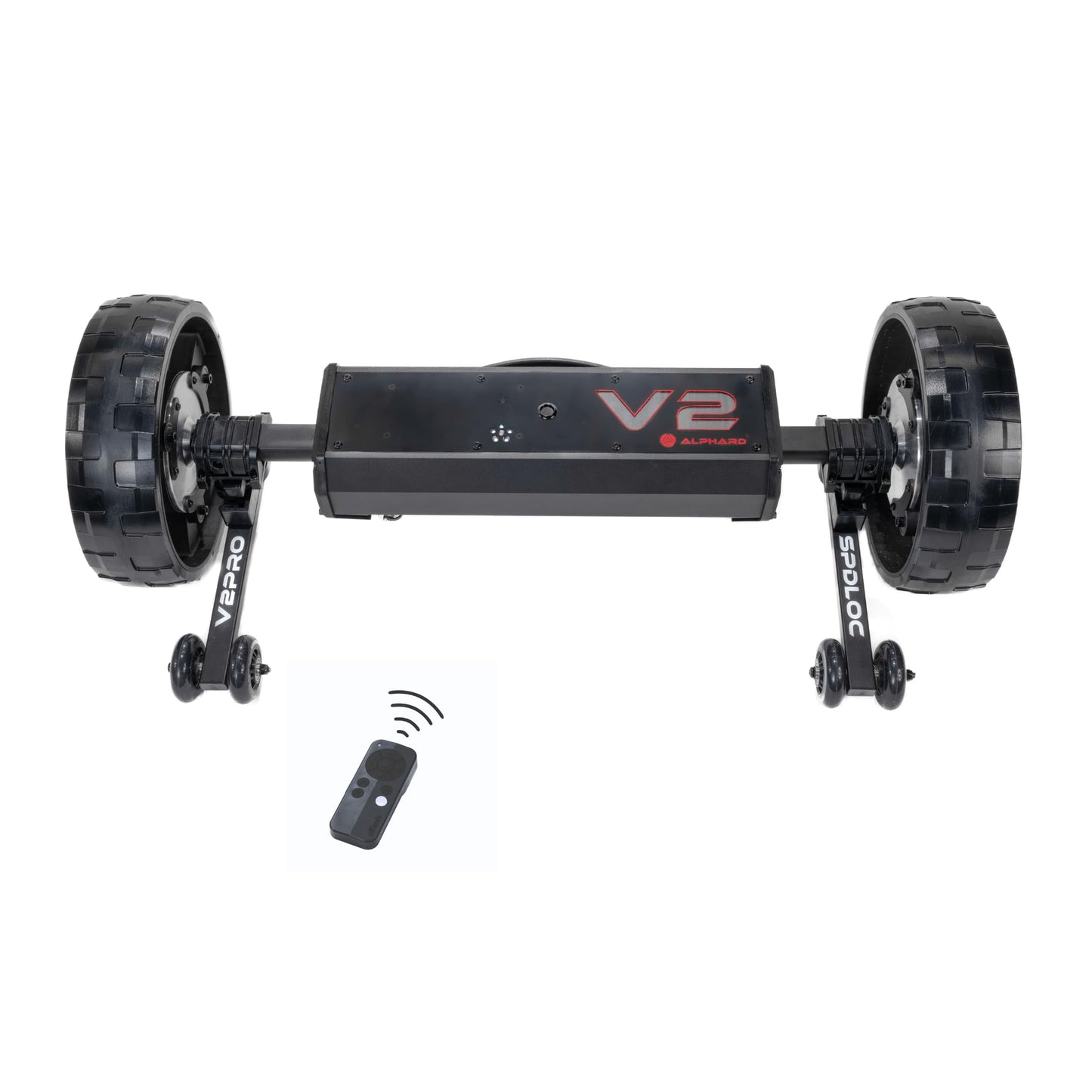 Alphard Club Booster V2Pro – Convert Your Push Cart into a Motorized, Electric Remote-Controlled Golf Caddie (Quad XL/Triswivel/Nitron)- New 2025 V2Pro with Permanently Attached Wheelie Bars (V2BBPRO)