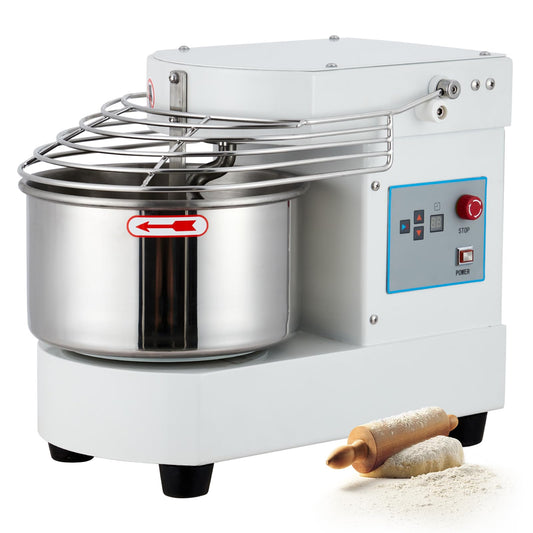 GarveeTech Commercial Food Mixer, 10.5 Qt Touch Screen Dough Mixer Machine with Timer, Security Shield, 650W Dual Rotating Dough Kneading Machine Food-grade Stainless Steel Bowl for Restaurant Bakery