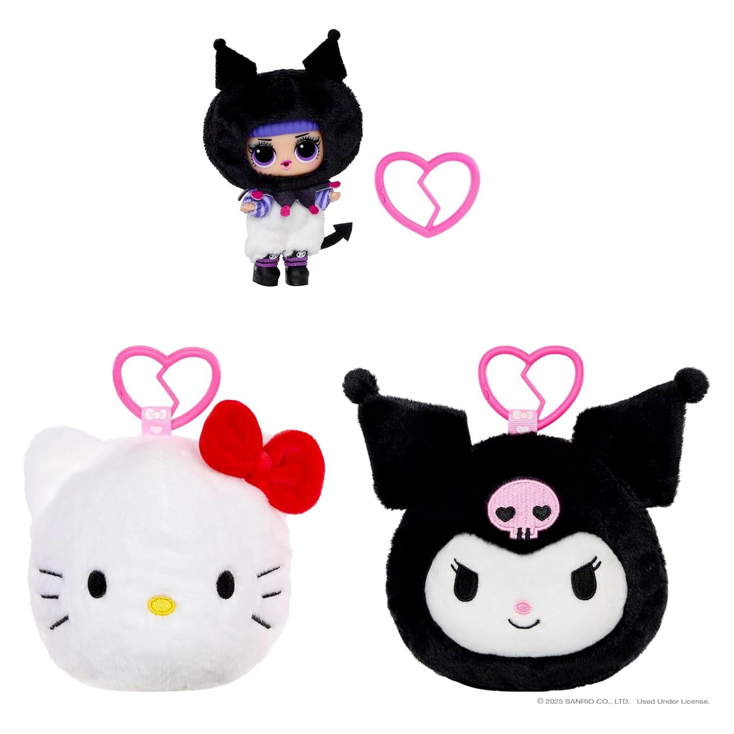 LOL Surprise Loves Hello Kitty and Friends Reversible Plush - Blind Plush with Matching Tot, Sanrio Characters, On-The-Go Play, 5 Surprises, 6 Adorable Styles!
