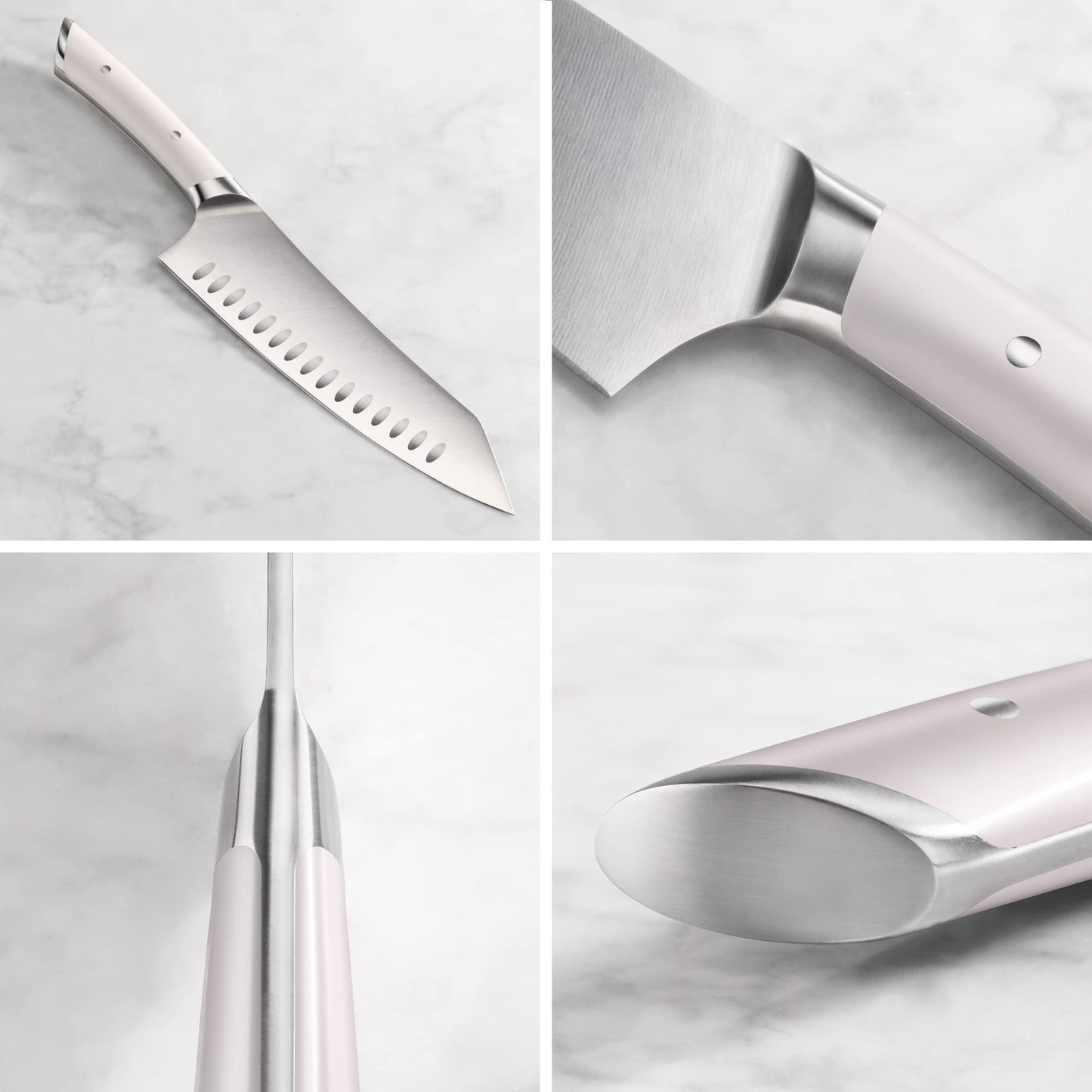 Cangshan HELENA Series German Steel Forged BBQ Knife Set (White, 9-Piece Bag Set)