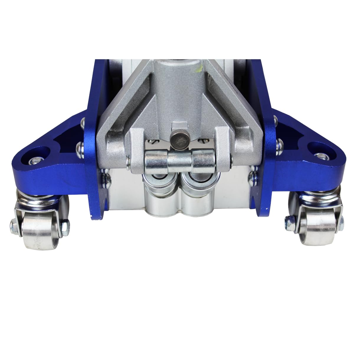 K Tool International 63099 3 Ton Automotive Aluminum Service Floor Jack for Garages, Repair Shops, and DIY, 6,000 lbs. Capacity, Hydraulic Lifting Range 3.75" - 19.25", Dual Pump, Blue/Silver