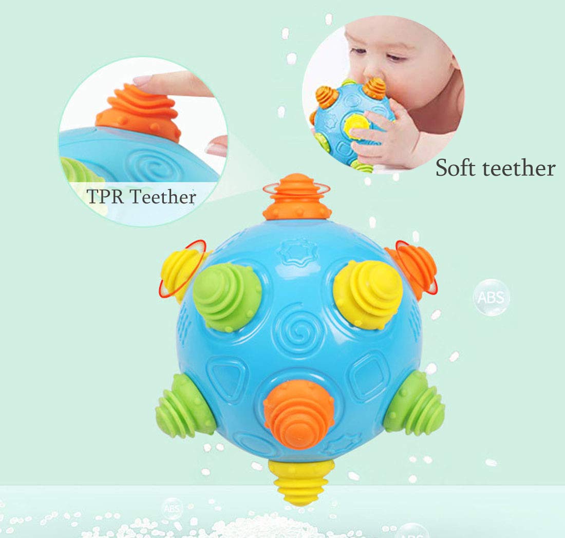Toddlers Baby Music Shake Dancing Ball Toy, Move and Crawl Toys for Kids,Bouncing Sensory Learning Toys Ideal Gift for Baby Boys and Girls, Endless Fun for Children, Age:18+ Months