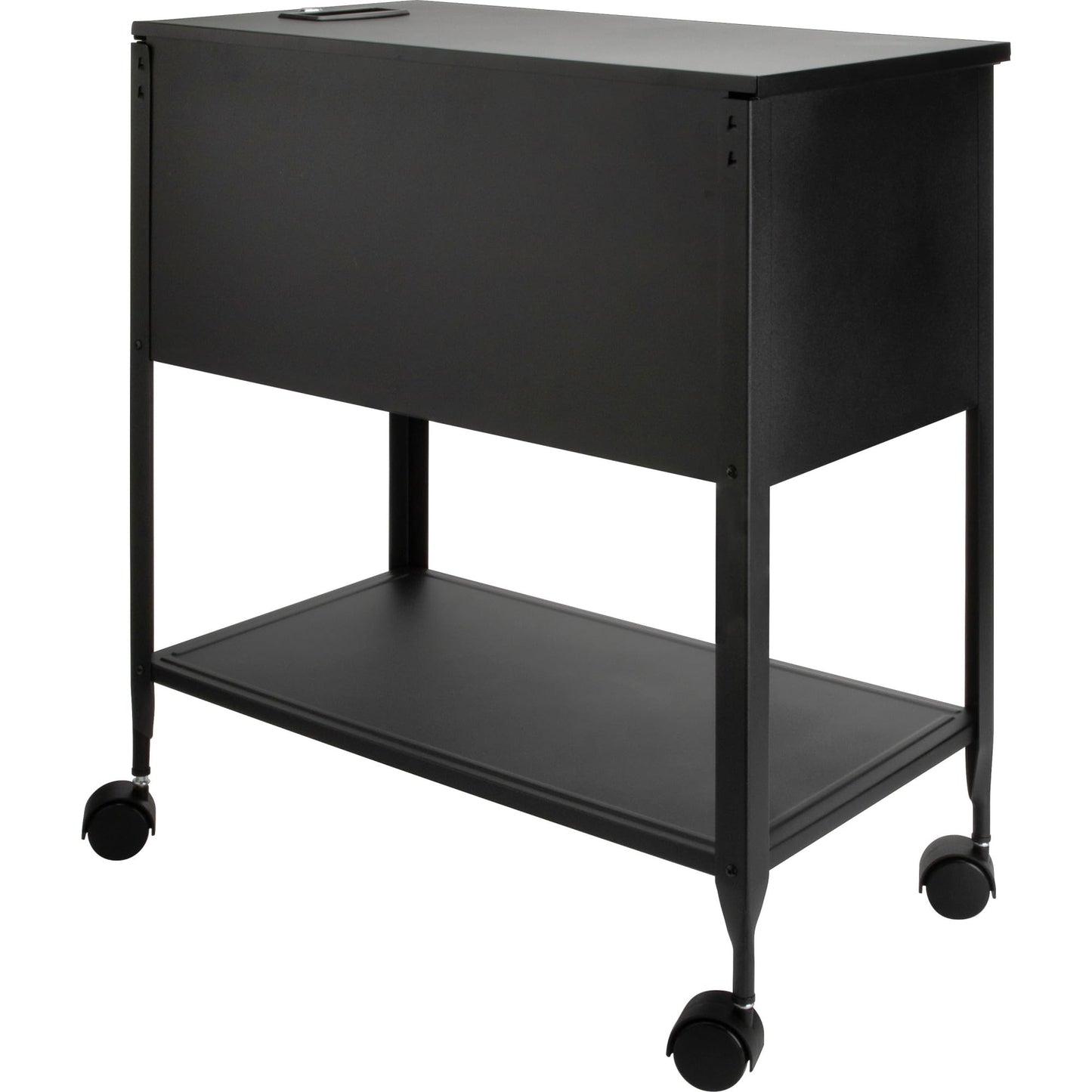 Lorell Standard Lock Mobile File Black 28.35" x 16.54" x 6.50"
