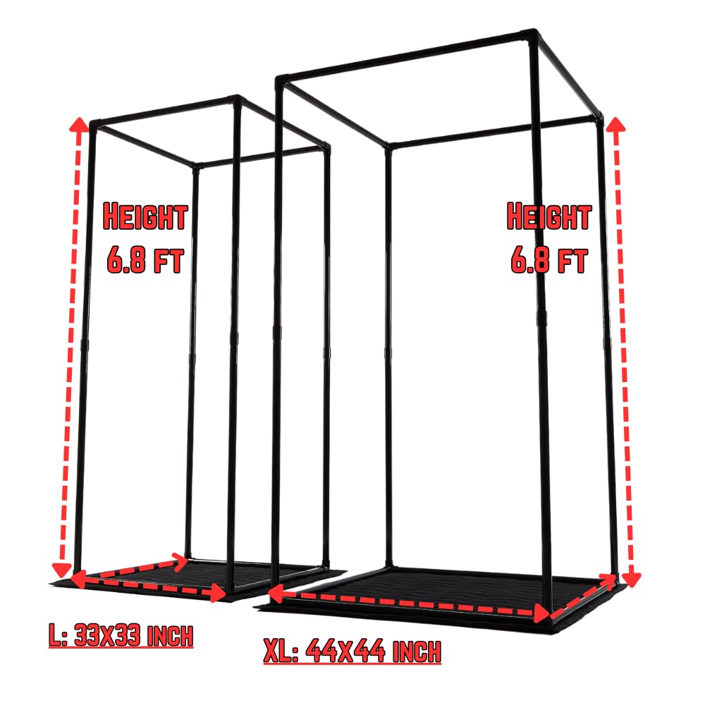 Portable Vocal Booth, Home Recording Studio, Echo-Free Sound Isolation Booth for Voice-Over, Podcast & Music - Compact Frame with Thick Acoustic Blankets, Easy Setup