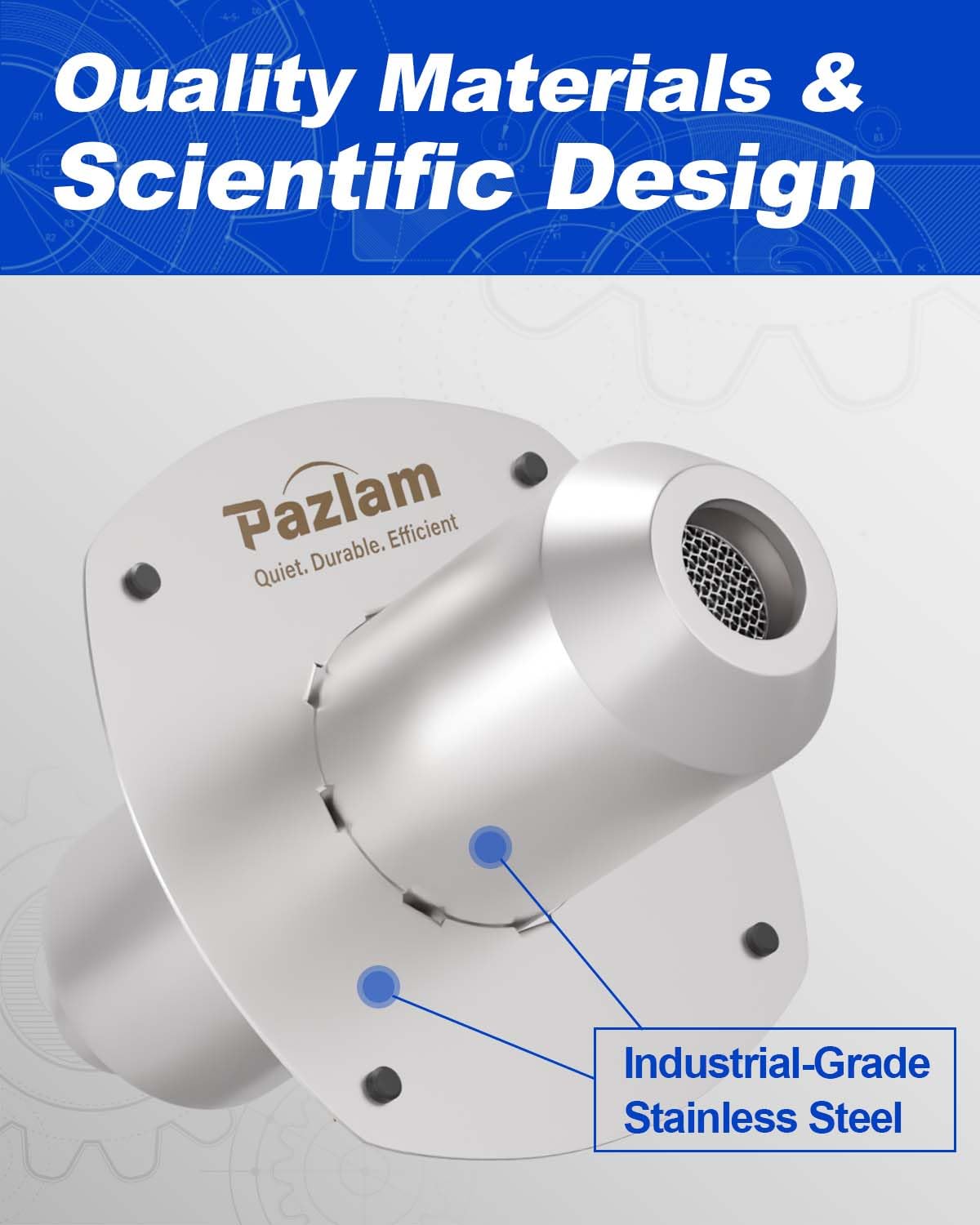 PAZLAM Generator Exhaust Extension Kit – Universal Fit for Firman, Honda, Champion & More – Heavy-Duty Stainless Steel with Flexible Pipe – Exhaust Noise Reduction & Fume Venting