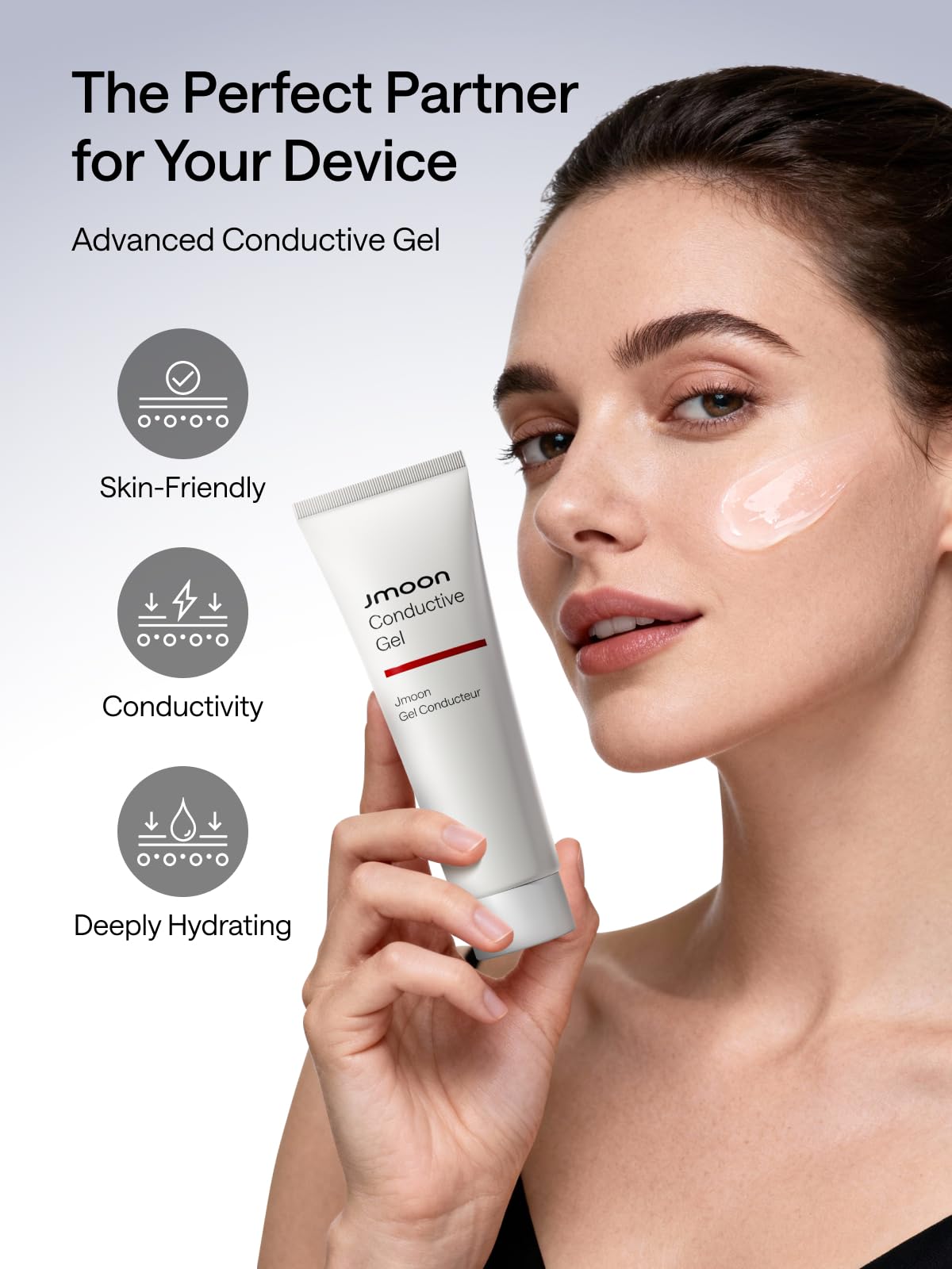 JMOON Microcurrent Facial Device, M30U Red Light Therapy for Face, Safe Anti Aging Skin Care, 4 Modes, 5 Energy Levels for Full Face Lift and Ideal for Smile Lines, Eyes, and Forehead (Red)